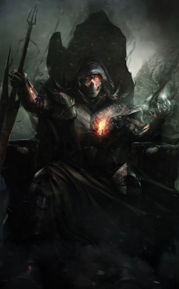 A dark world, king, fantasy, art 740x1190