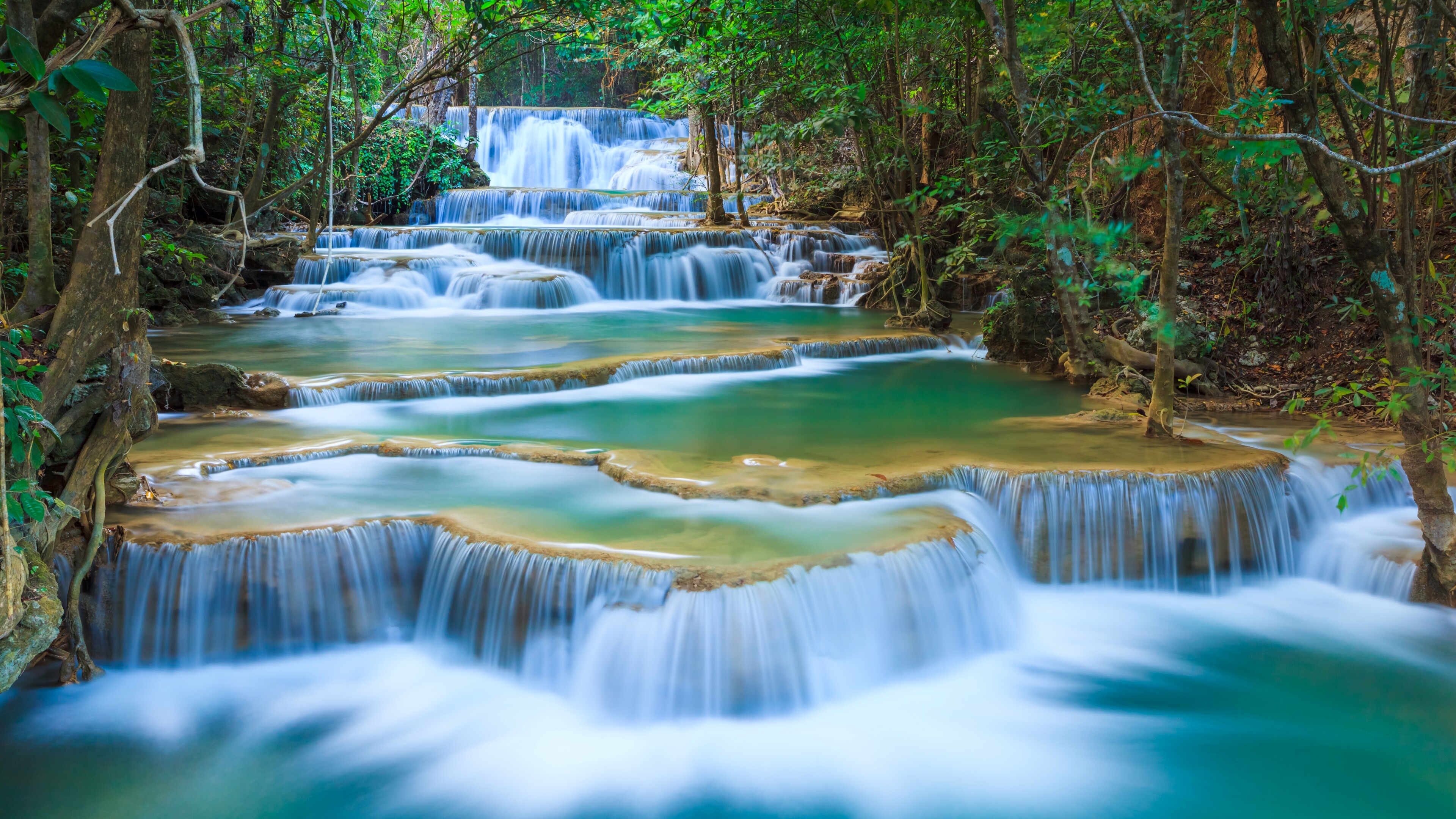 Spectacular waterfalls, Background images, Nature's beauty, Captivating scenery, 3840x2160 4K Desktop