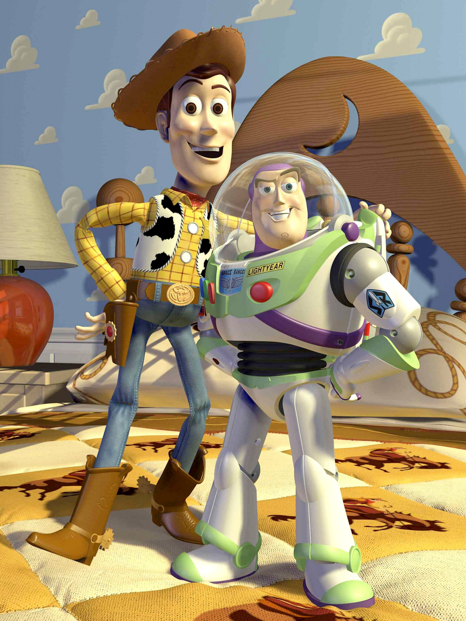 Woody and Buzz, Toy Story Wallpaper, 1540x2050 HD Phone