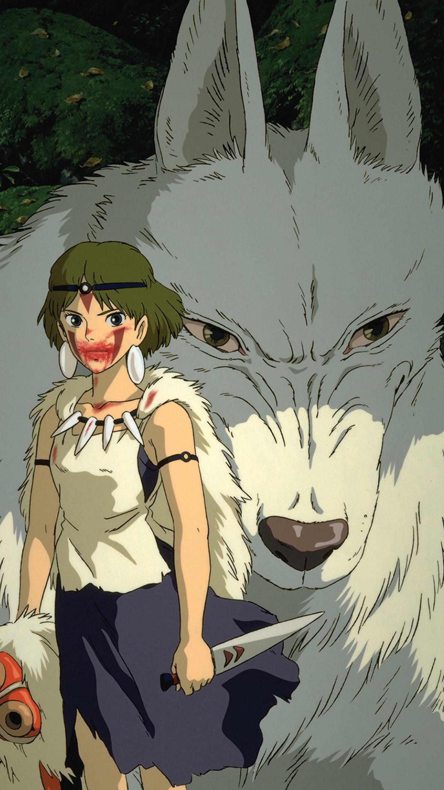 Poster, Princess Mononoke Wallpaper, 1540x2740 HD Phone