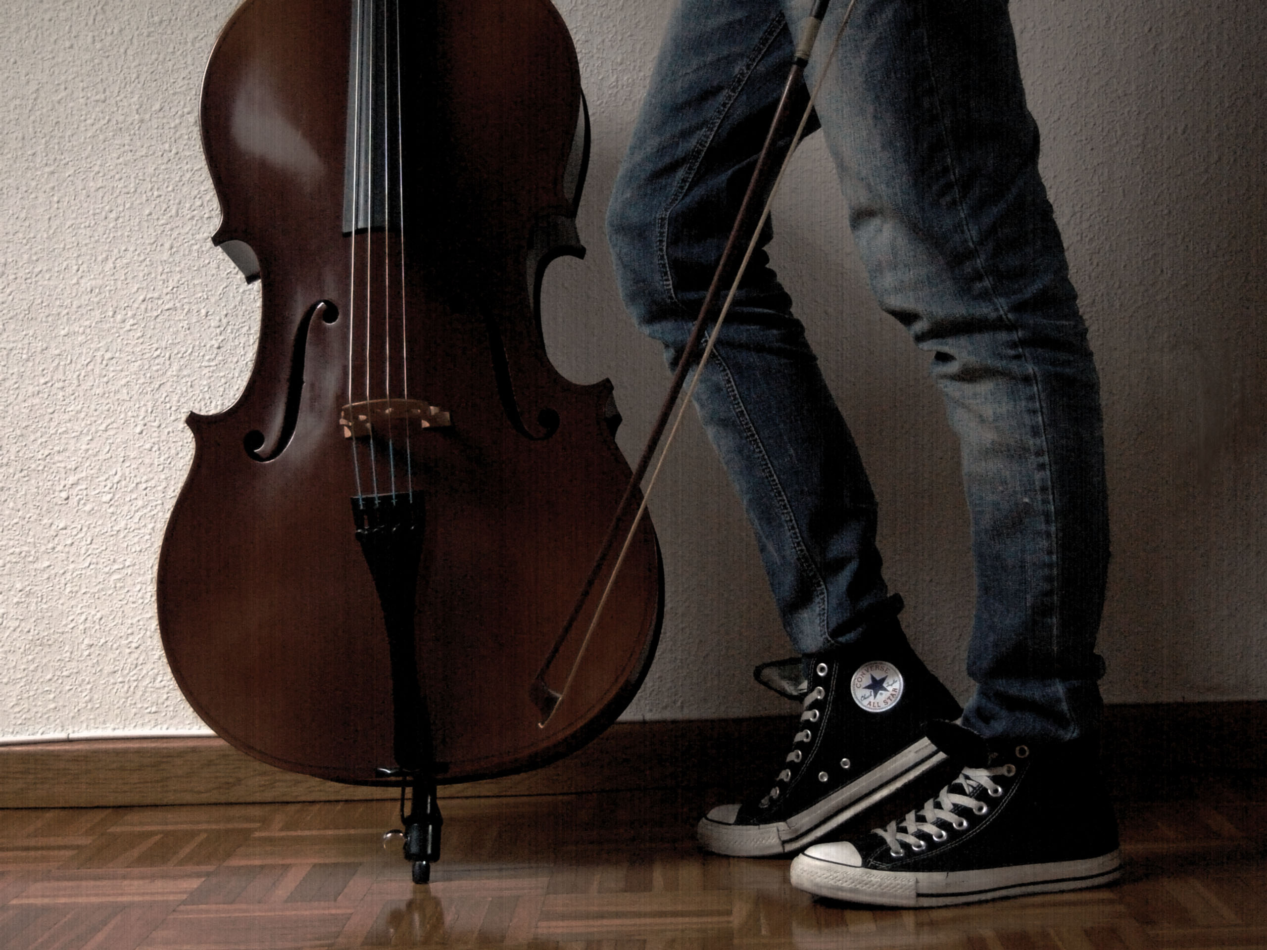 Musical footwear, Cello shoes, Stringed instrument fashion, Unique style, 2560x1920 HD Desktop