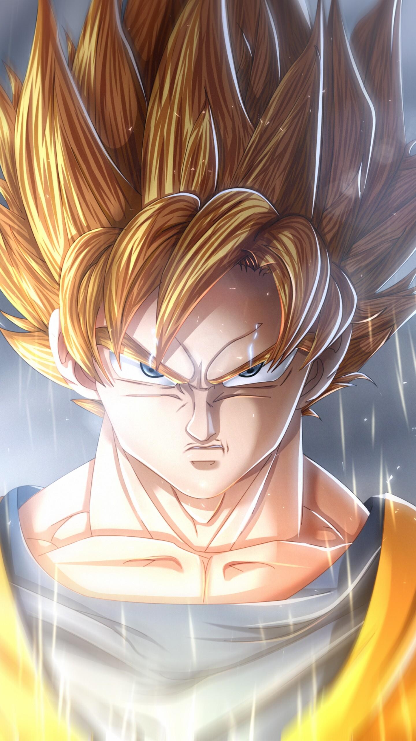 Goku, HD mobile wallpapers, Powerful, Inspirational, 1440x2560 HD Phone