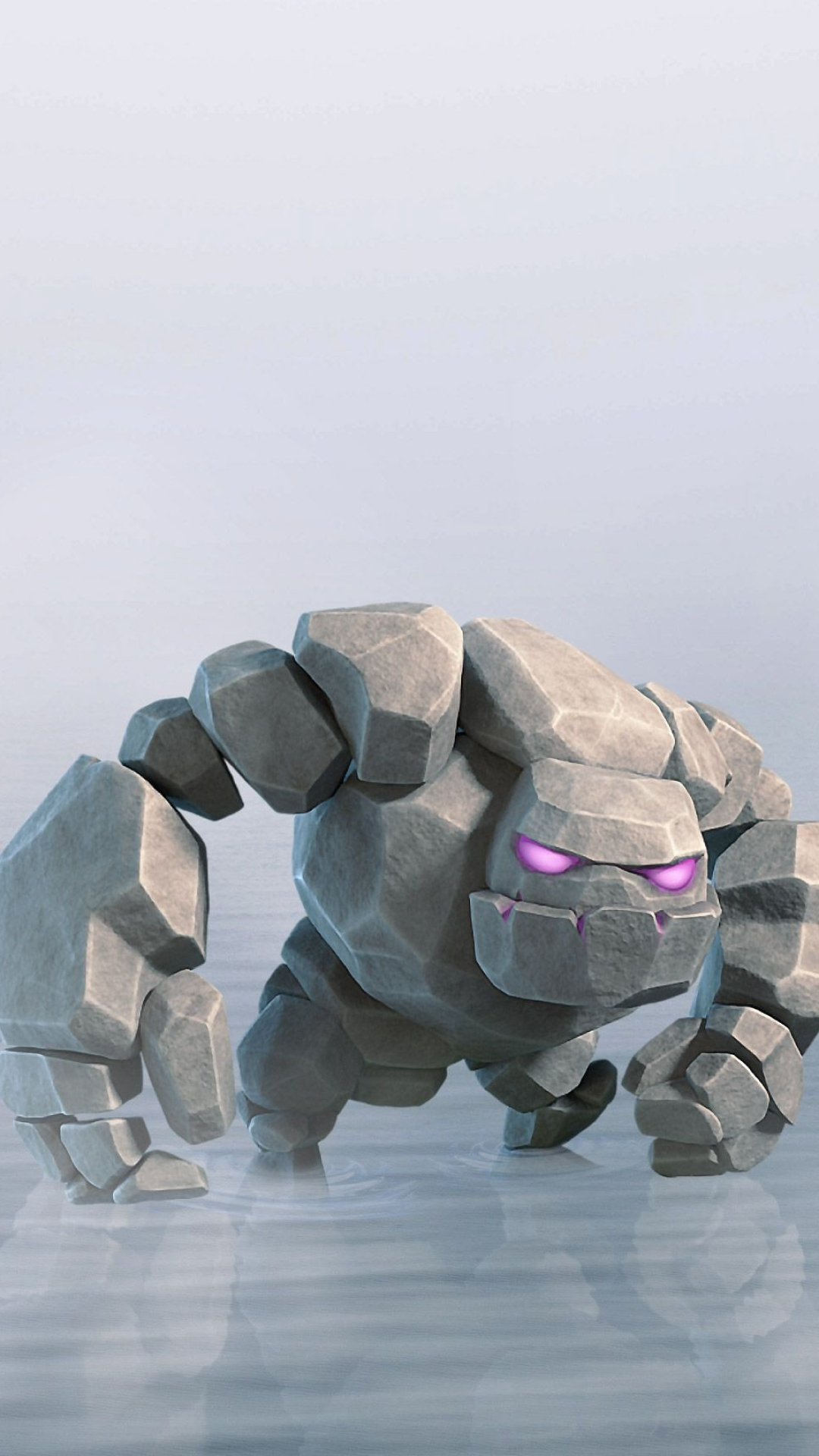 Golem Wallpaper, Clash Royale artwork, Free download, Captivating visuals, 1080x1920 Full HD Phone