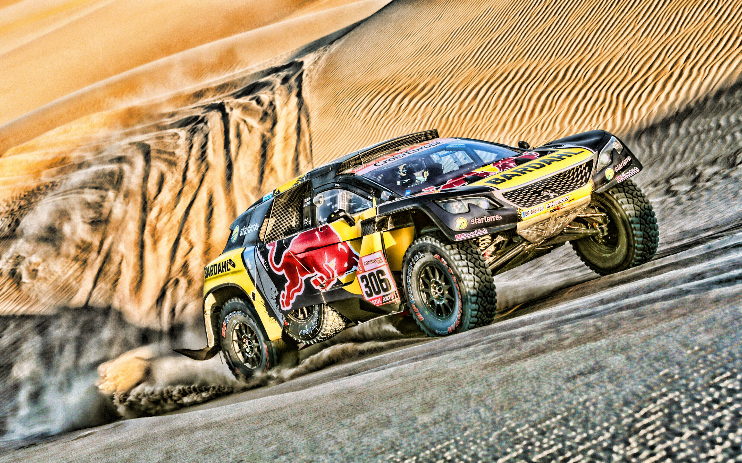 Peugeot 3008 DKR Dakar, Rally Raid Wallpaper, 2880x1800 HD Desktop