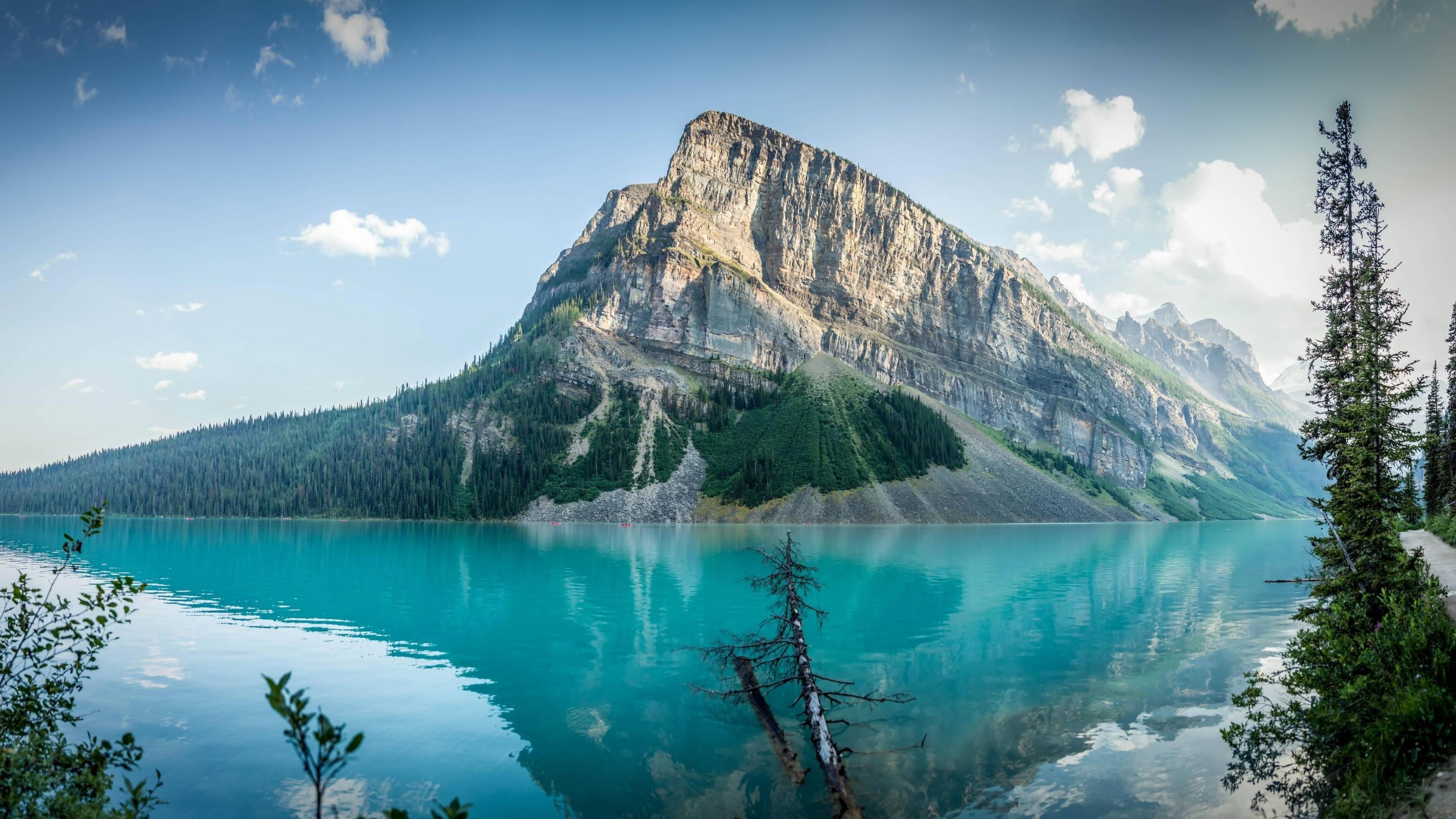 Lake Louise, Mountain Lakes Wallpaper, 3840x2160 4K Desktop