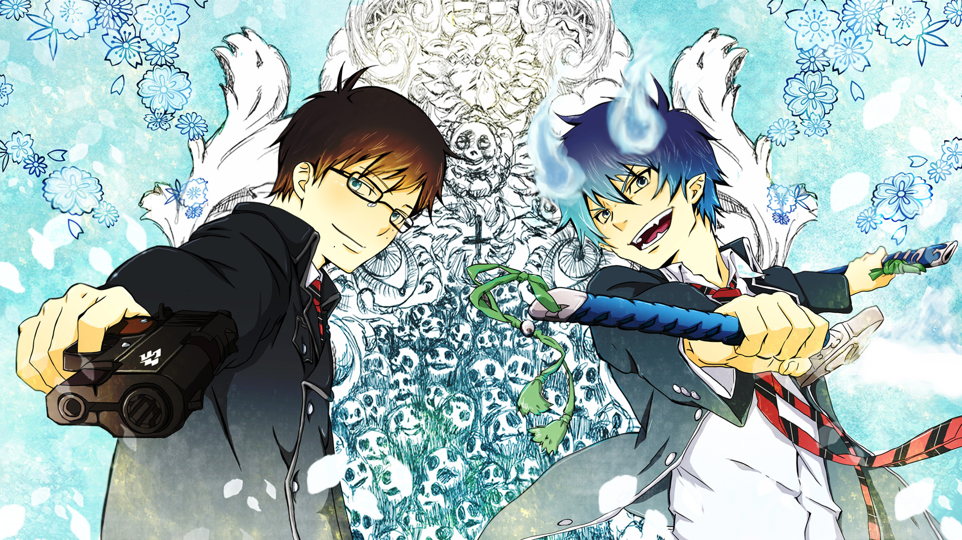 Ao no Exorcist Blue Exorcist, Stunning wallpaper, Vivid colors, Captivating art, 1990x1120 HD Desktop