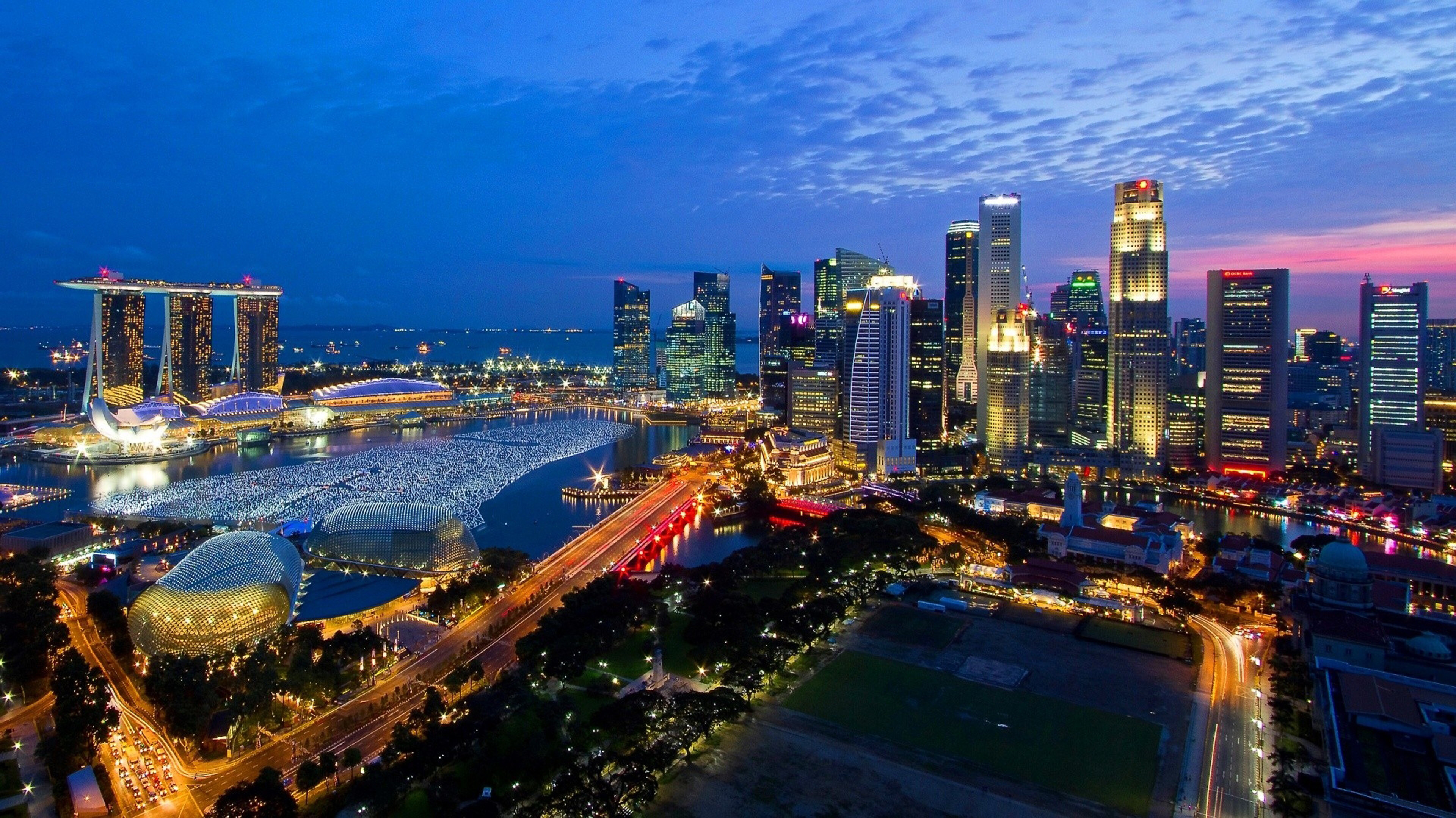 Singapore wallpaper, HD desktop, Cityscape beauty, Wallpapers13, 3840x2160 4K Desktop