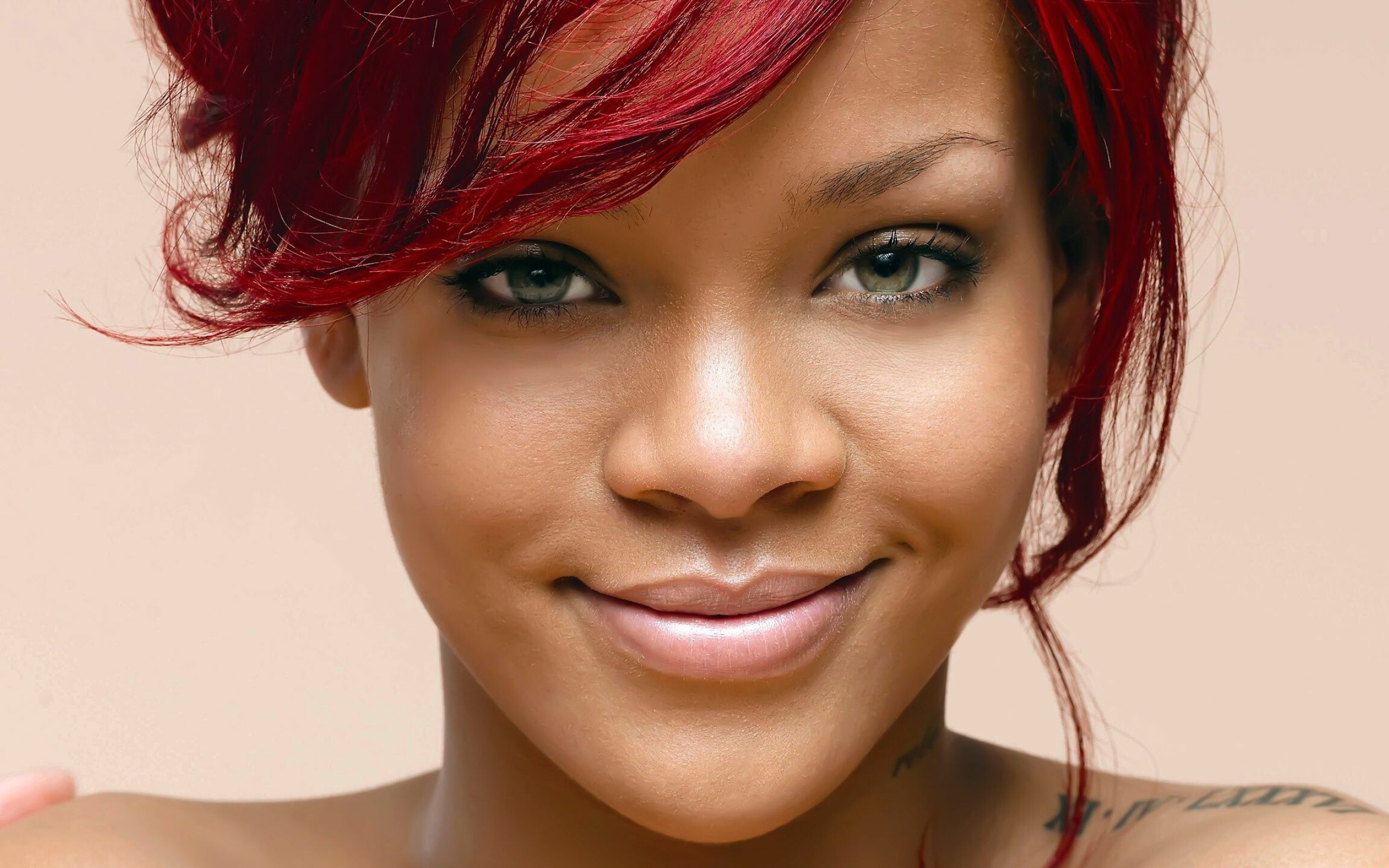 Rihanna, Red hair, 2020, Broken panda, 2560x1600 HD Desktop