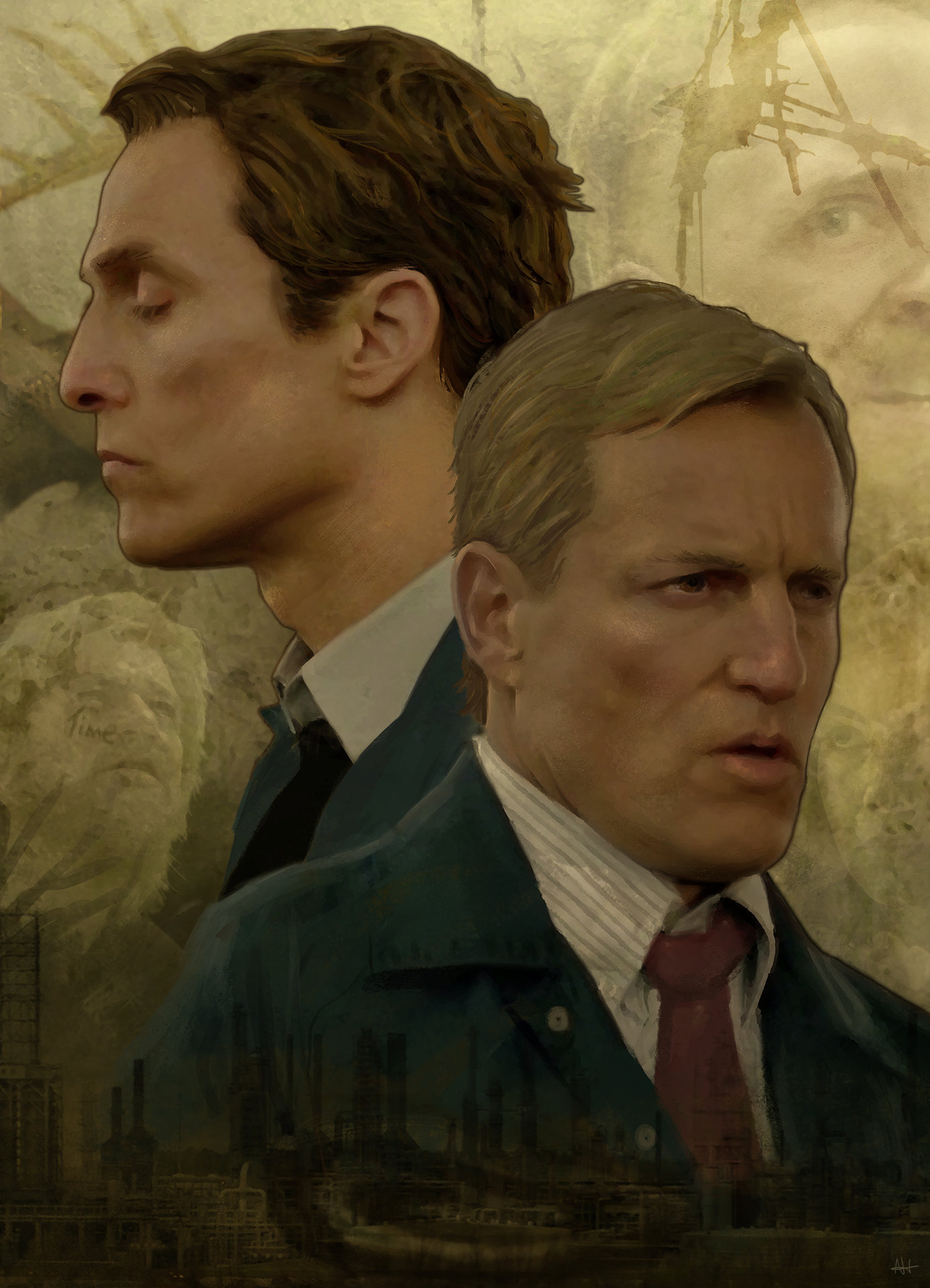 True Detective, ArtStation, TV series, TV shows, 1390x1920 HD Phone