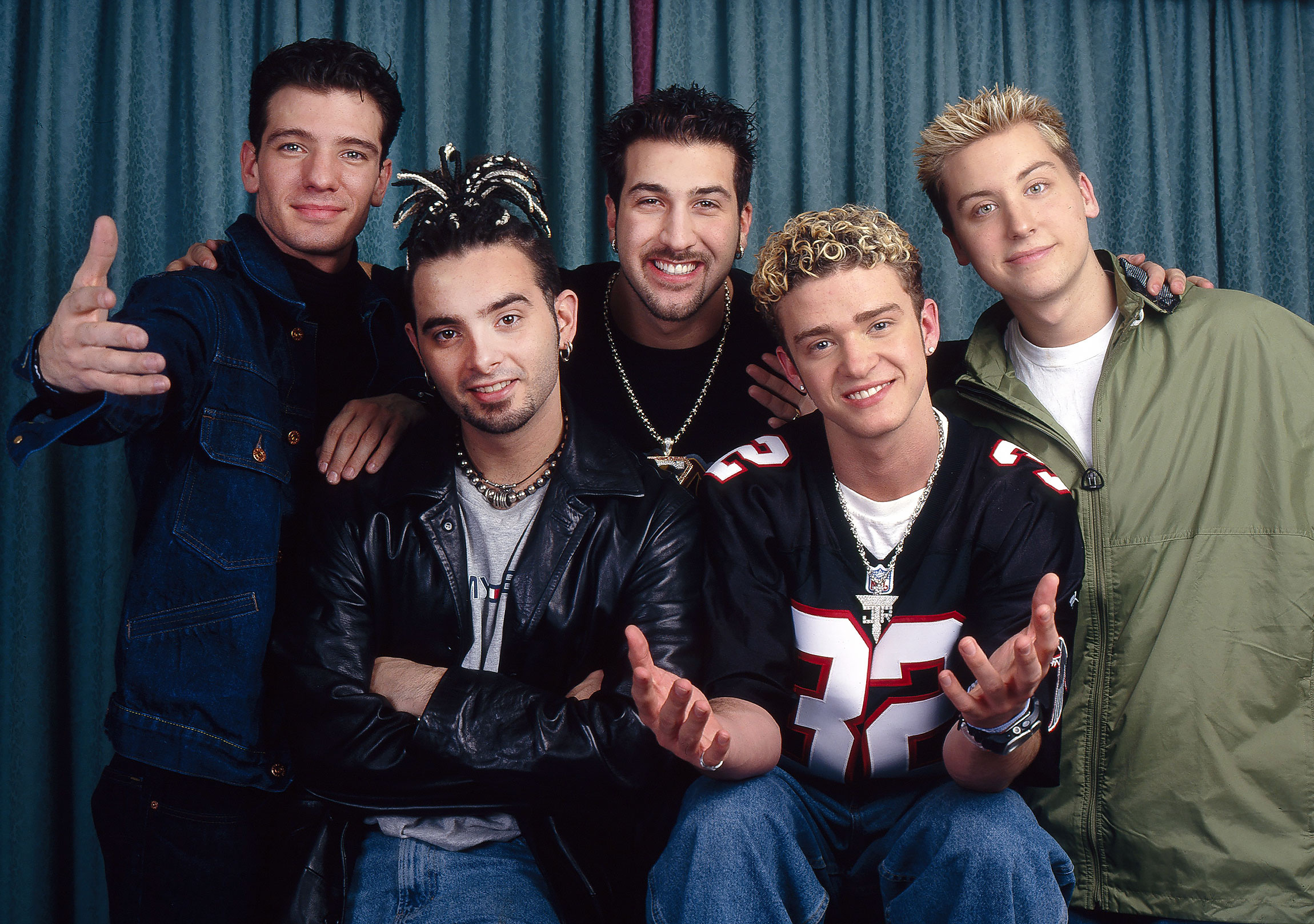 NSYNC reunion, Lance Bass and Joey Fatone, Playful trolling, Band camaraderie, 2300x1620 HD Desktop