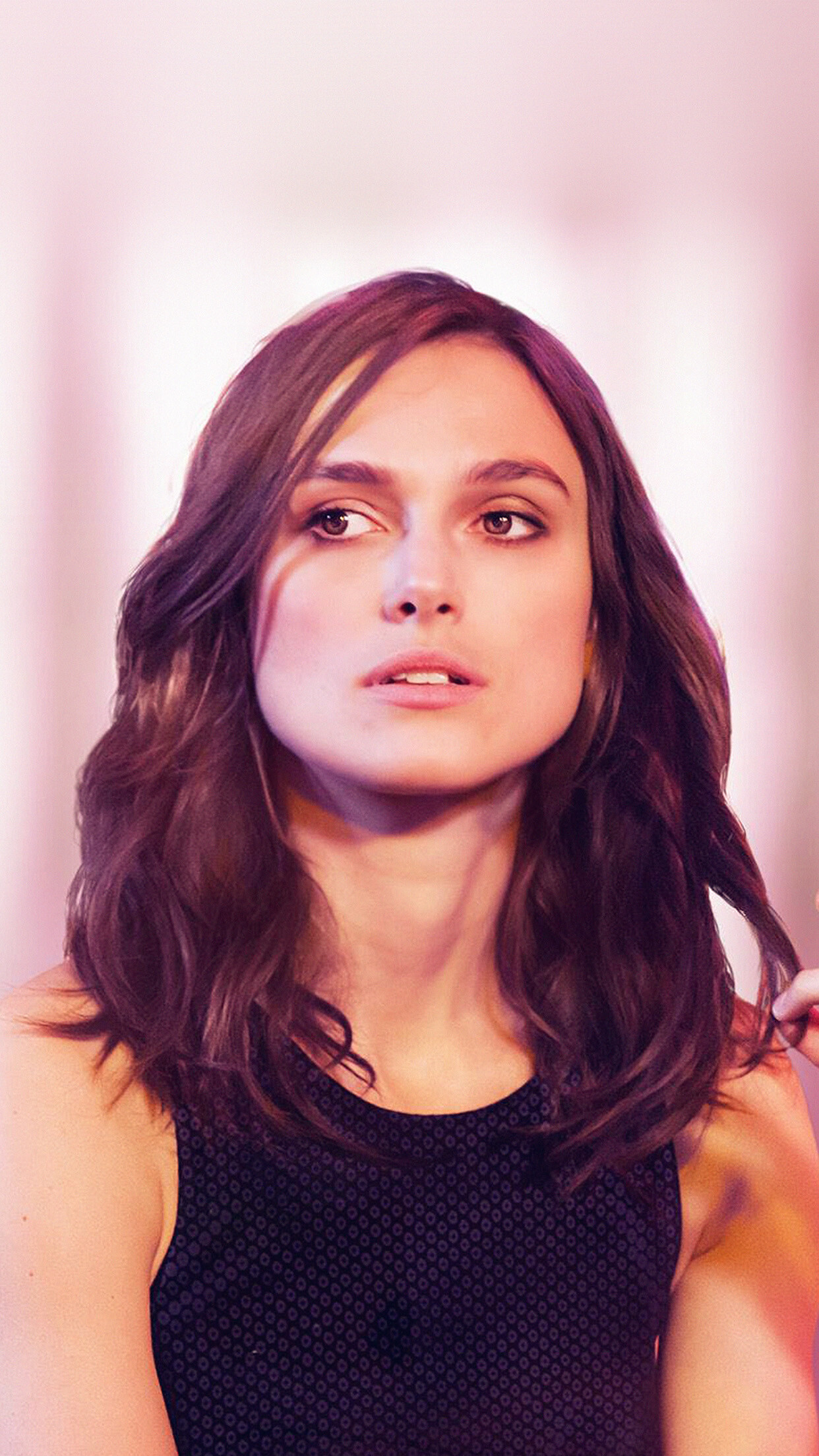 Keira Knightley, Pink girl, Actress, Wallpaper, 1250x2210 HD Phone