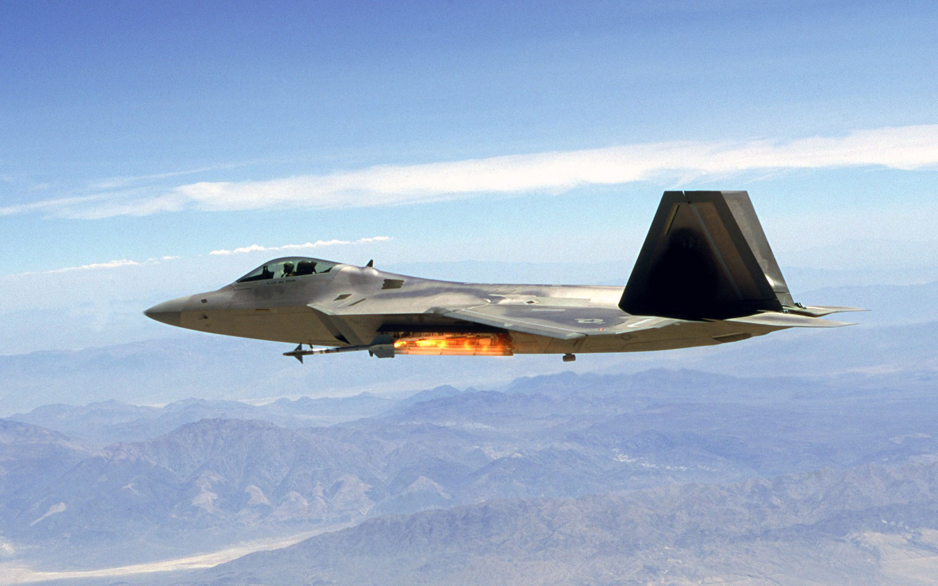 AIM-9 Sidewinder missile, F-22 Raptor Wallpaper, 1920x1200 HD Desktop