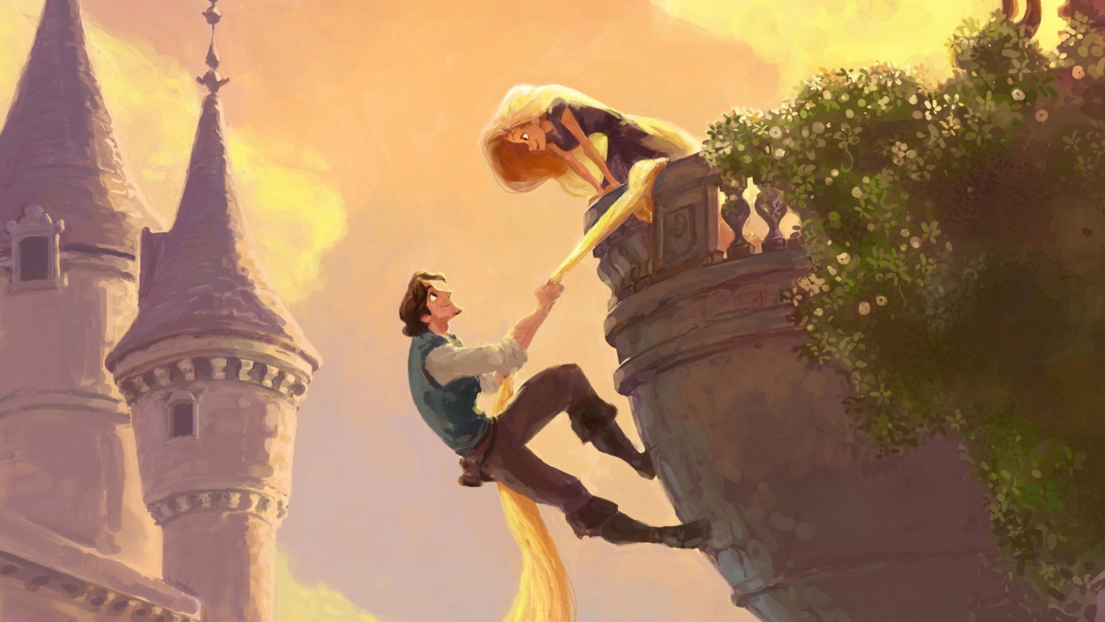 Rapunzel Animation, Tangled wallpaper, 4K Ultra HD, Desktop wallpaper, 3840x2160 4K Desktop