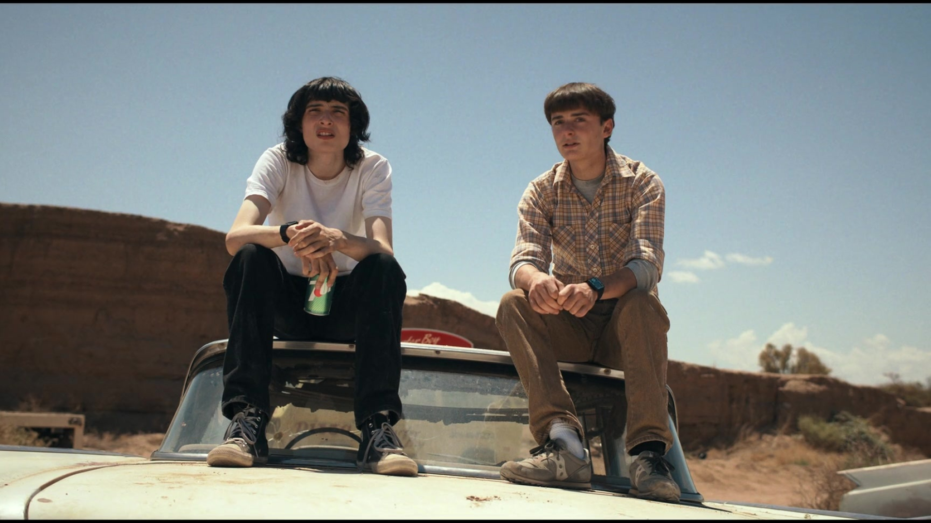 Finn Wolfhard TV shows, Stranger Things actor, 7up soda scene, On-screen character, 1920x1080 Full HD Desktop