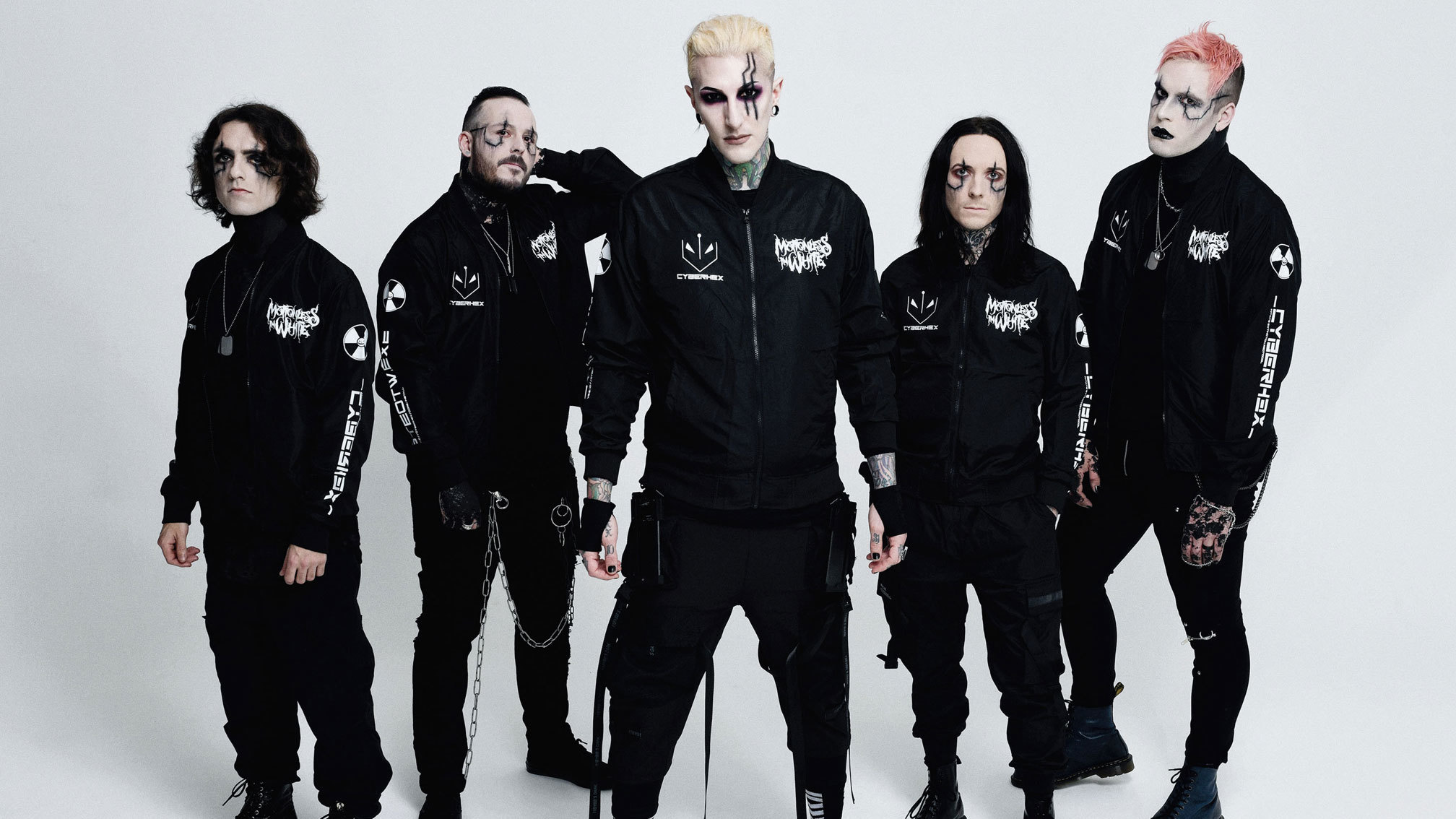 Motionless in White music, Cyberhex from new album, Metal music, Kerrang magazine, 2020x1140 HD Desktop