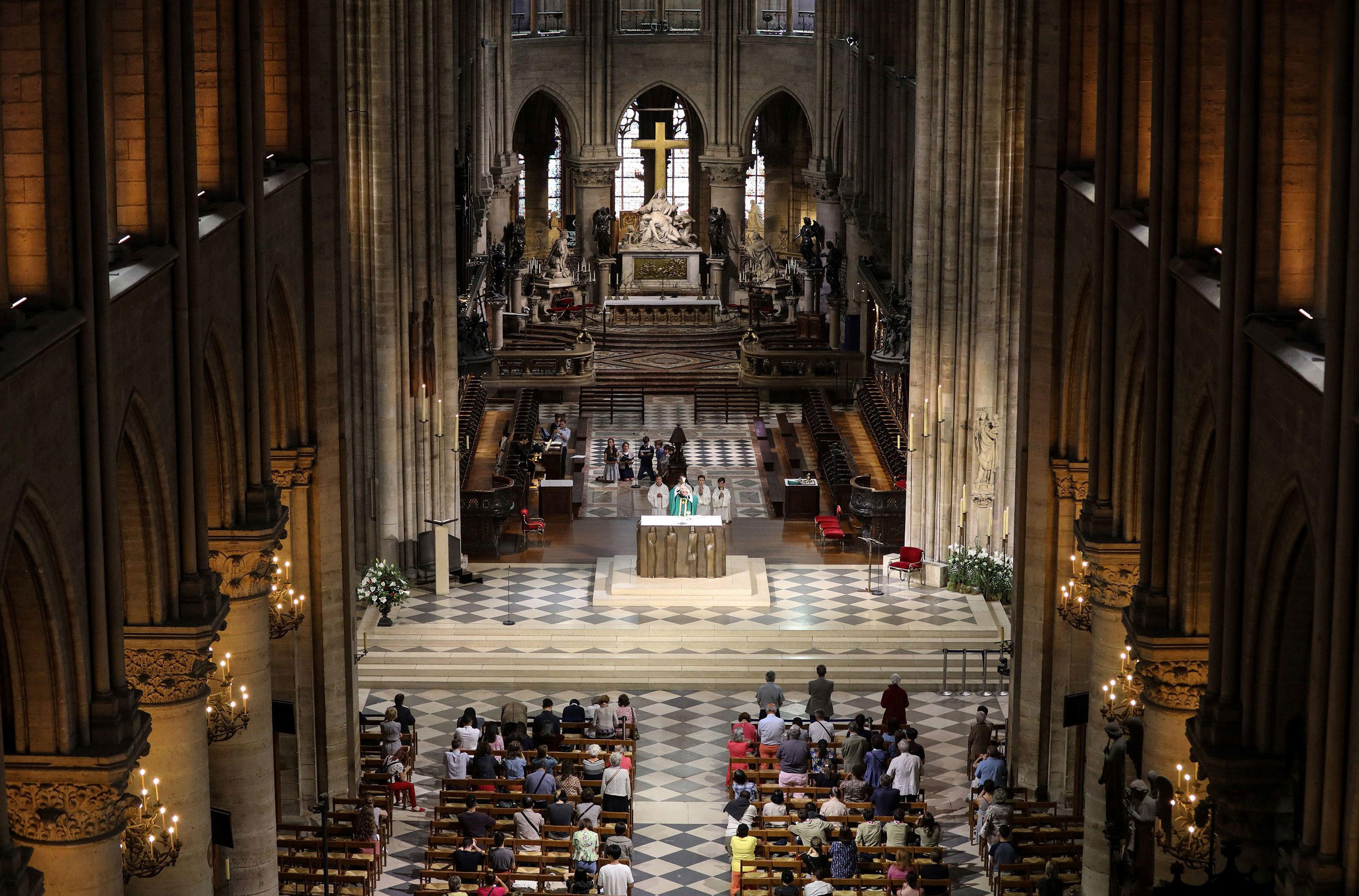 Notre-Dame Cathedral, Devastating fire, Before and after, Restoration journey, 3000x1980 HD Desktop