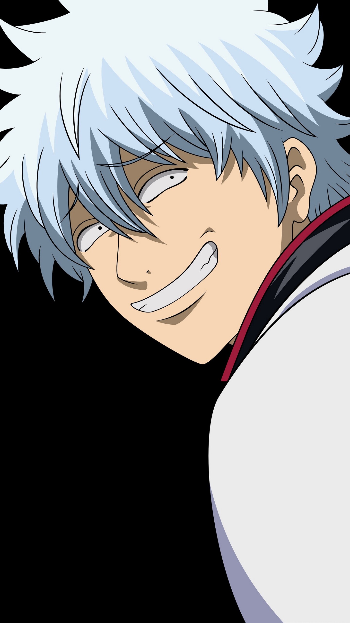 Gintoki Sakata, Anime art, QHD resolution, Mobile and tablet, 1440x2560 HD Phone