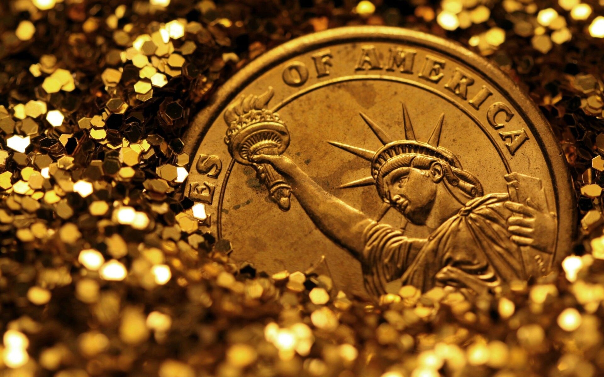 Liberty coin, Gold Coins Wallpaper, 1920x1200 HD Desktop