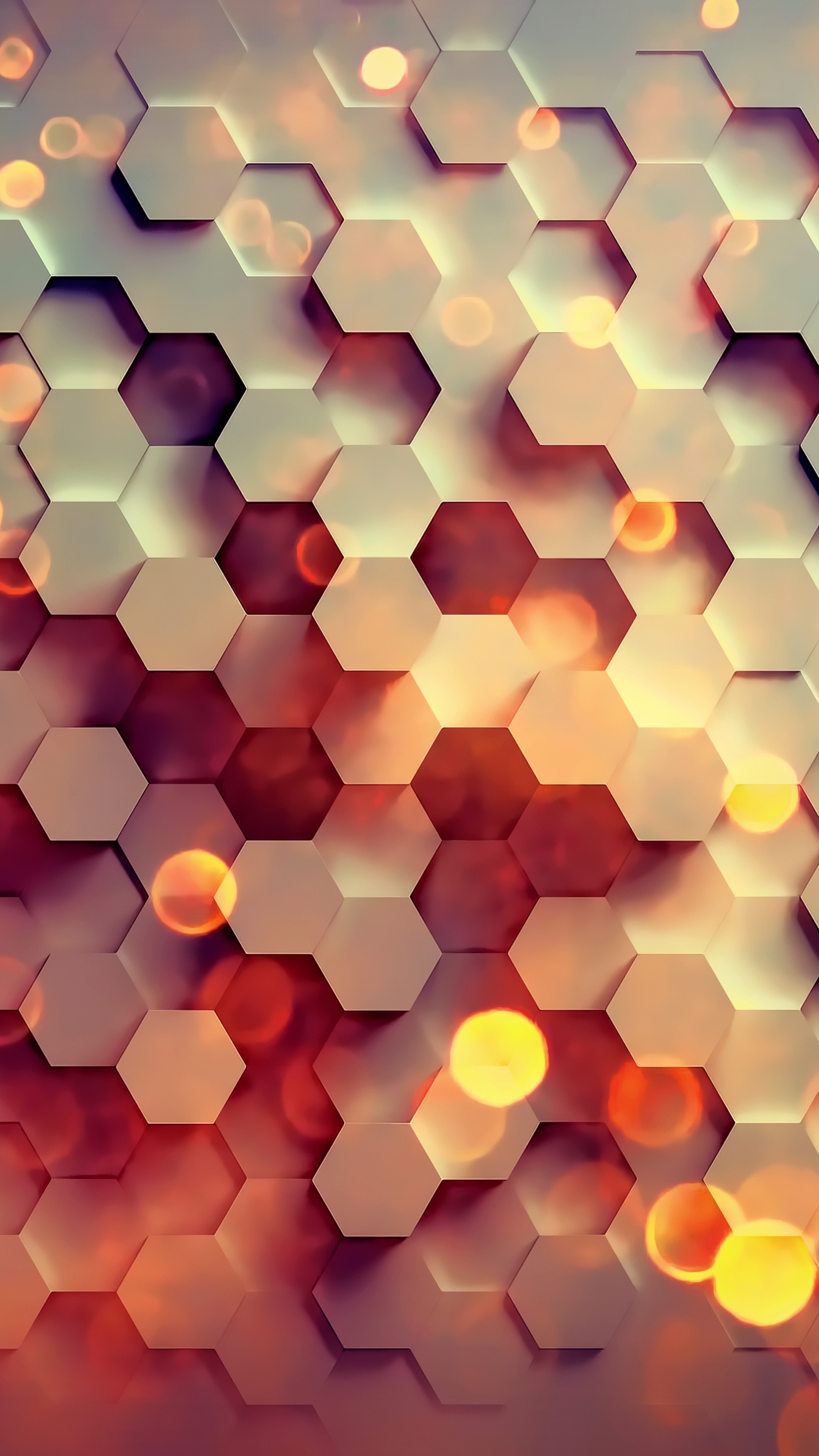 Hexagon 4K wallpaper, Sony Xperia, HD visuals, Stunning design, 2160x3840 4K Phone