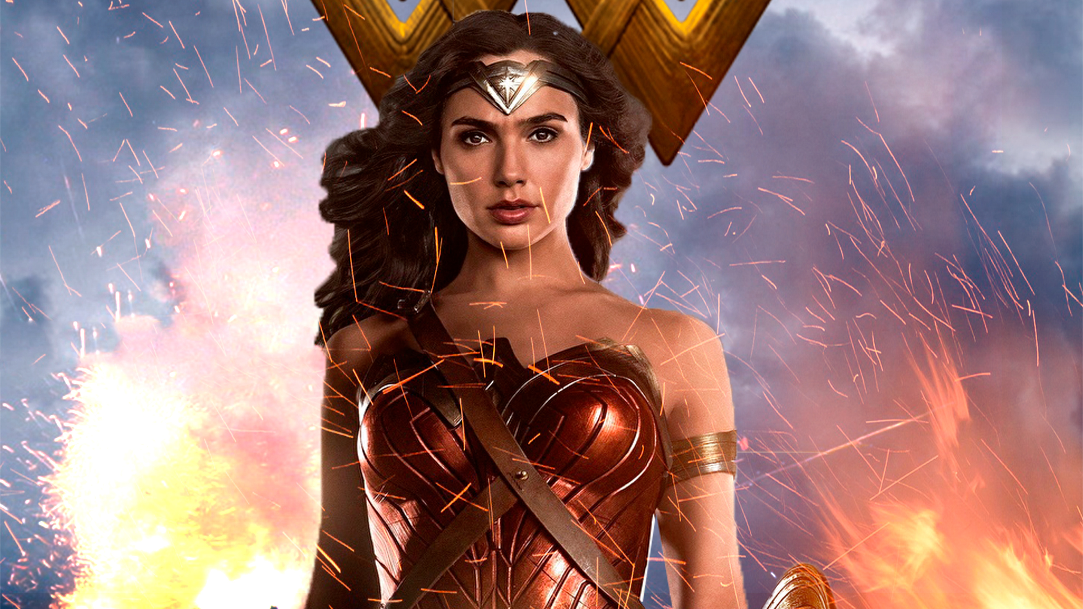 Gal Gadot, Wonder Woman, Superheroes, HD wallpapers, 3510x1980 HD Desktop