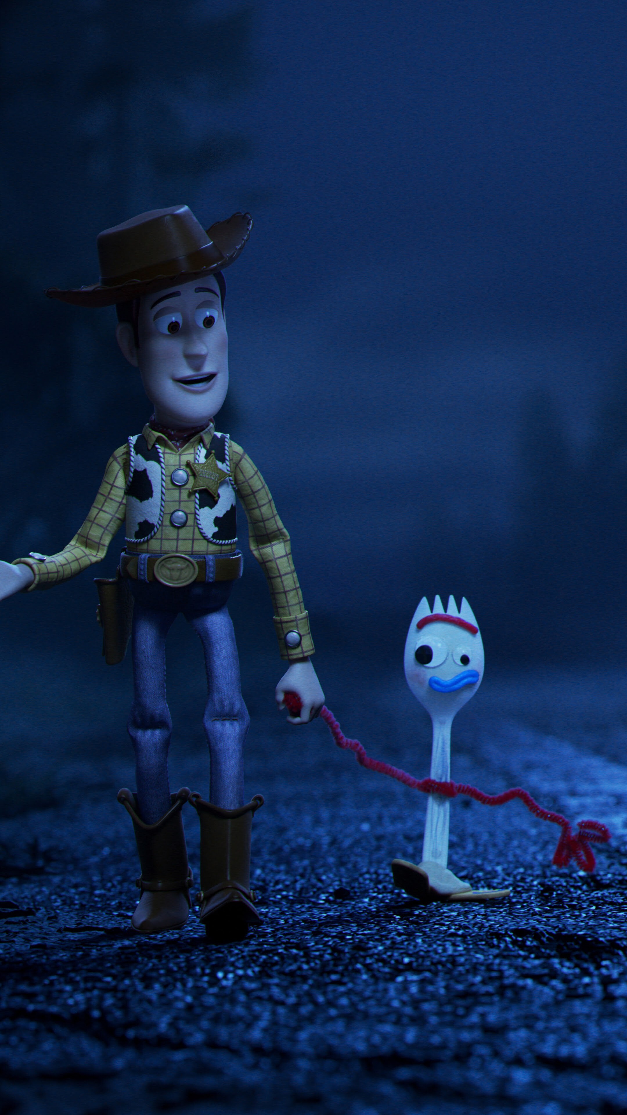 Woody and Forky, Toy Story Wallpaper, 2160x3840 4K Phone