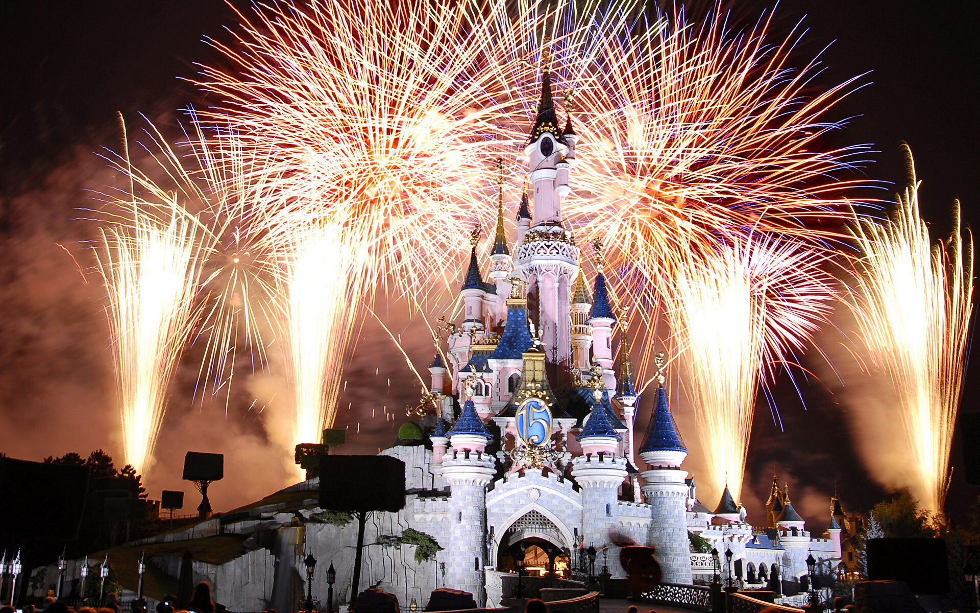 Fireworks, Disneyland Wallpaper, 1920x1200 HD Desktop