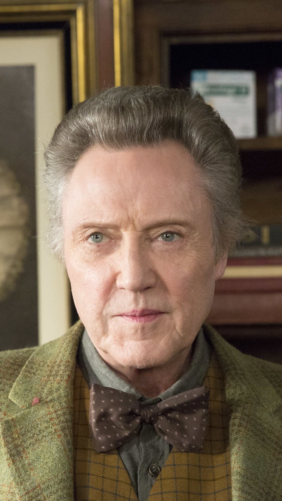 Christopher Walken, Movie Nine Lives, Film still, Suspenseful drama, 1080x1920 Full HD Phone