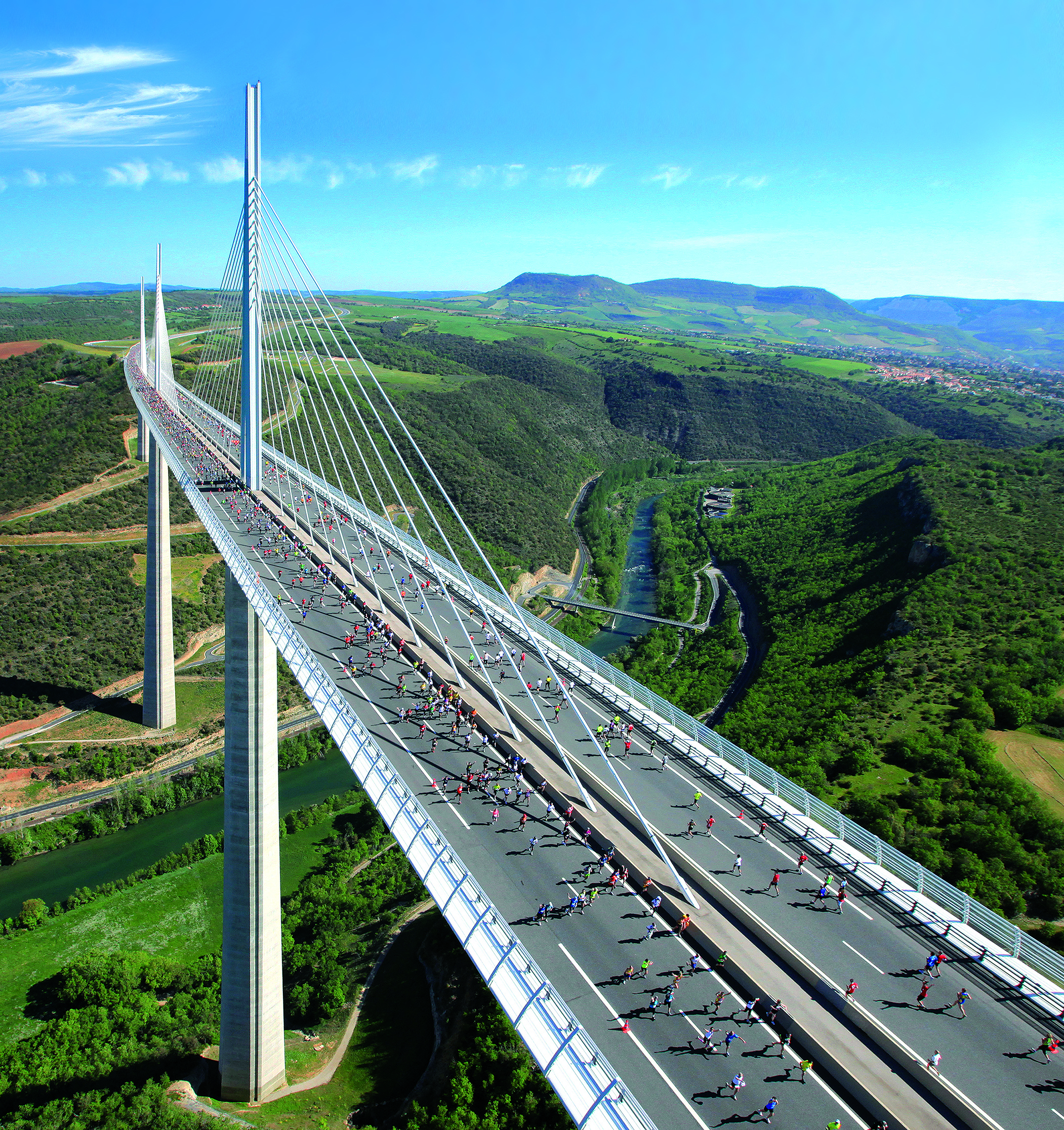 Millau Bridge, Architectural marvel, France's pride, Aveyron's gem, 2110x2240 HD Phone