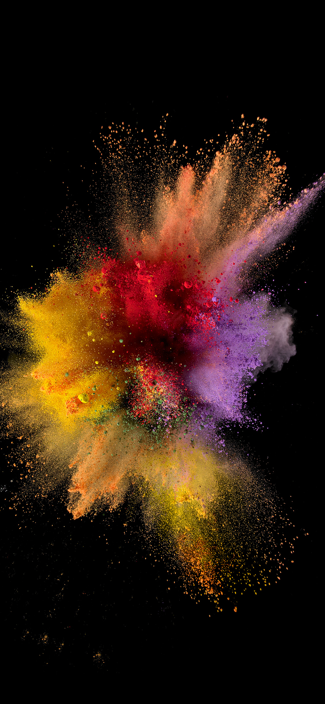 Colorful powder, For iPhone Wallpaper, 1130x2440 HD Phone