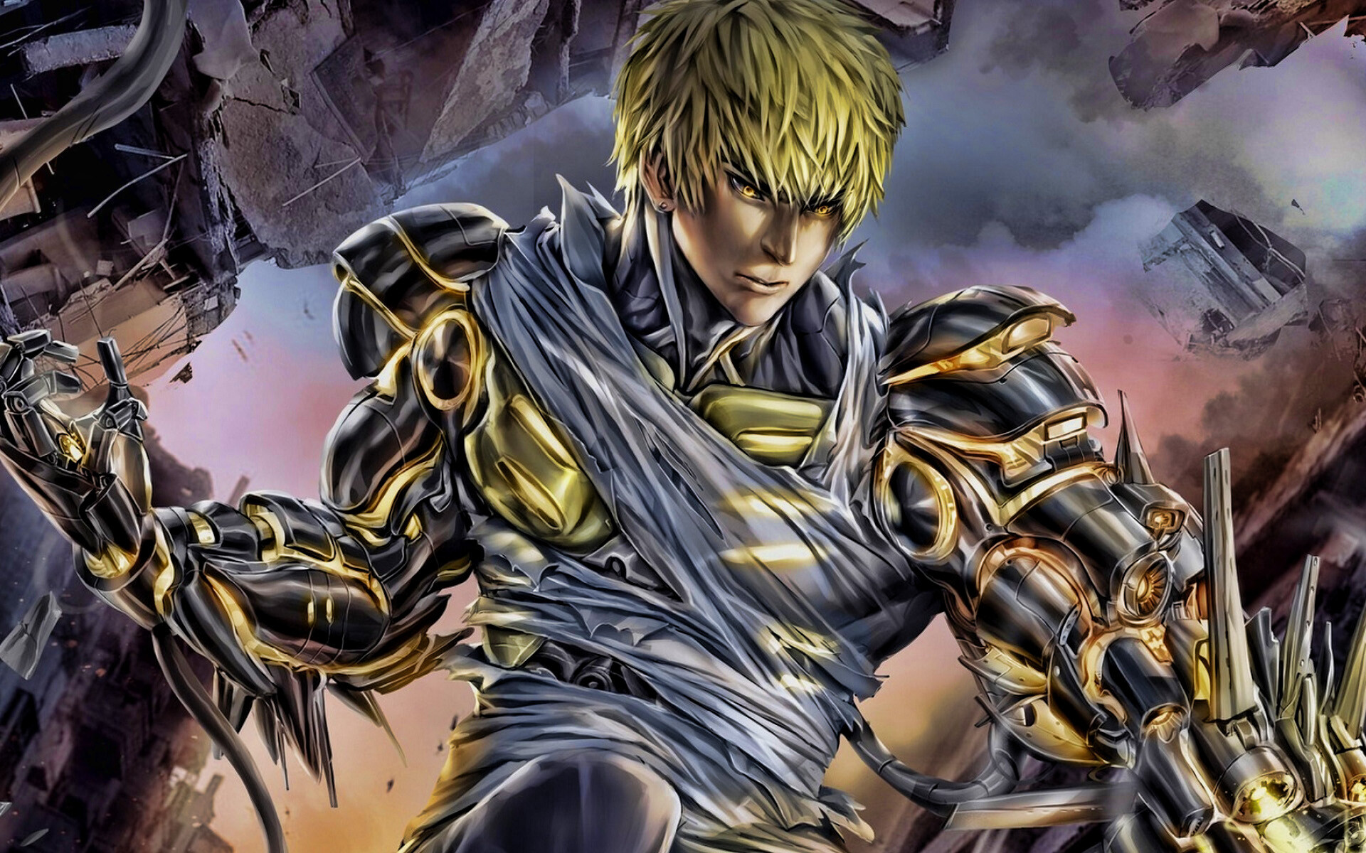 Genos, Manga artwork, Deuteragonist, 1920x1200 HD Desktop