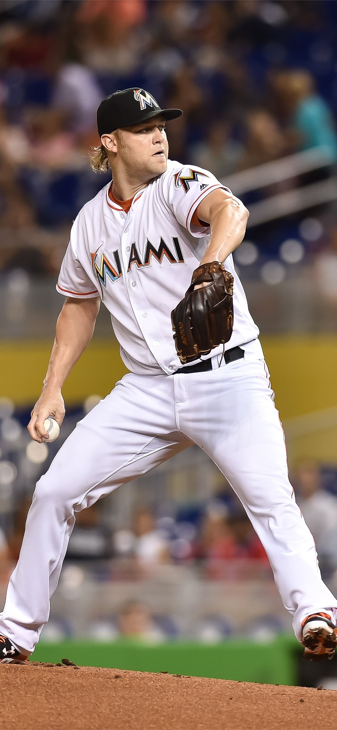 Andrew Cashner, Miami Marlins Wallpaper, 1290x2780 HD Phone