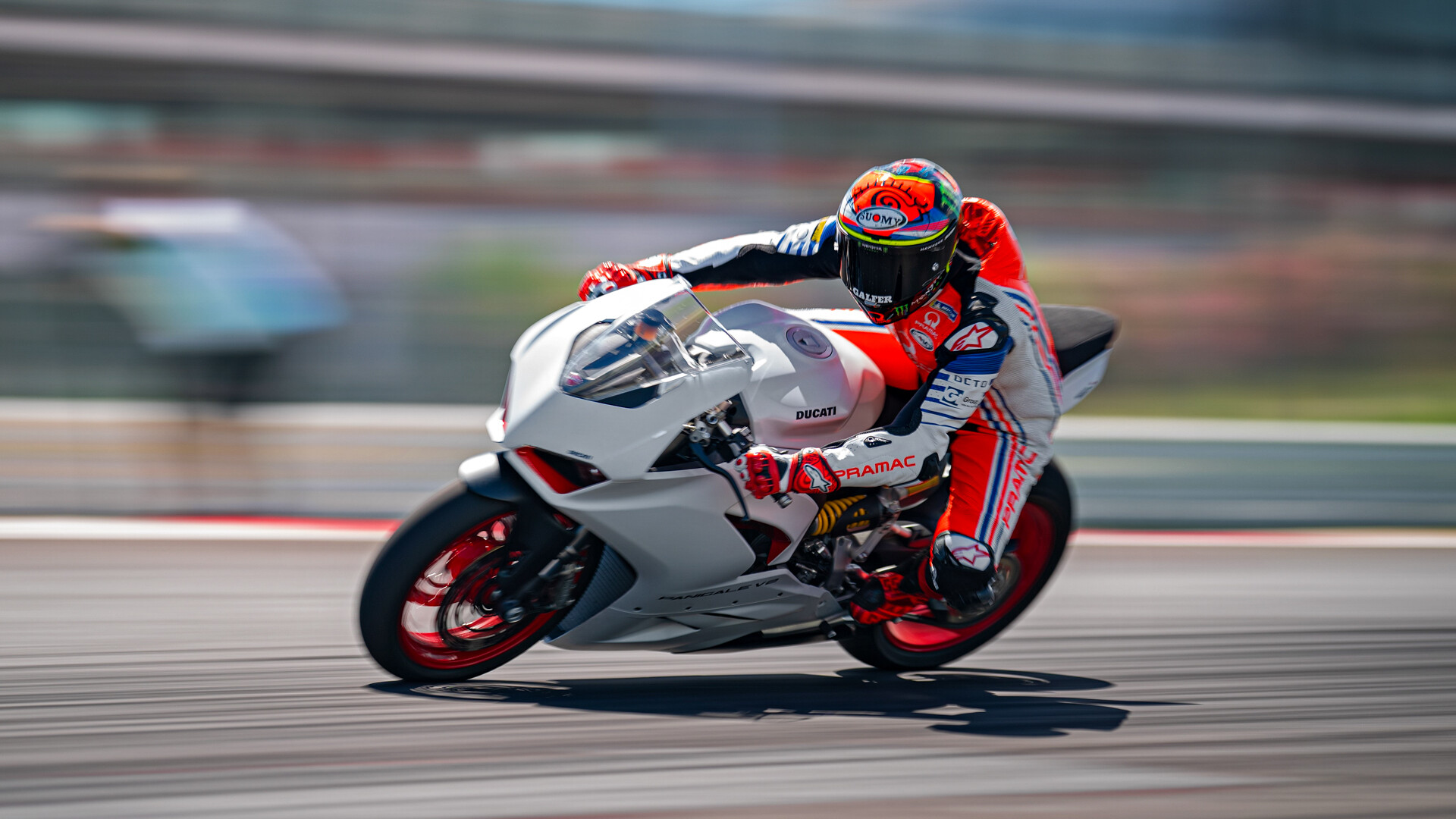 Ducati Panigale V2, Auto motorcycles, White Rosso, 1920x1080 Full HD Desktop