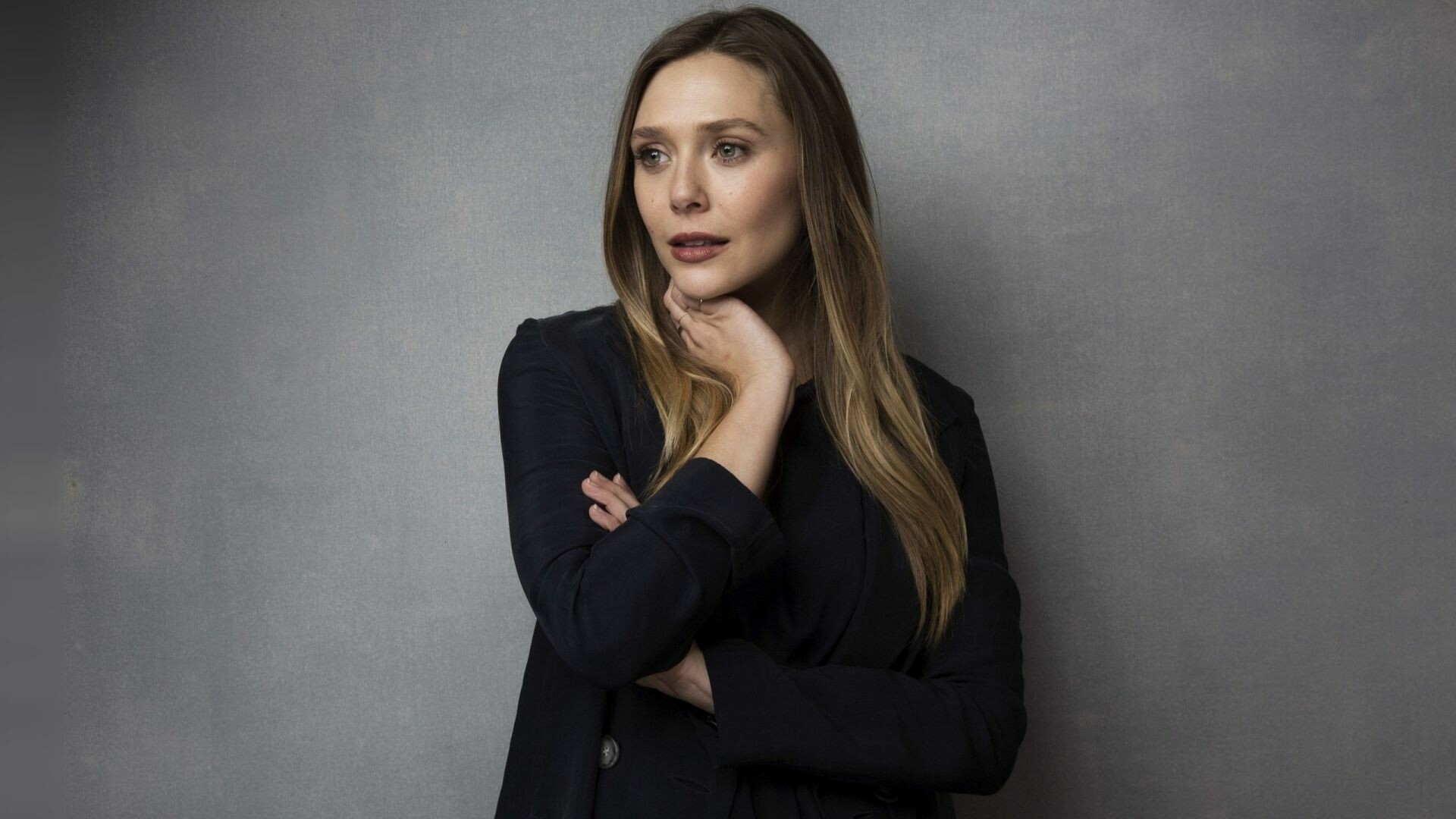 Elizabeth Olsen, Looking away, Long hair, Image, 1920x1080 Full HD Desktop