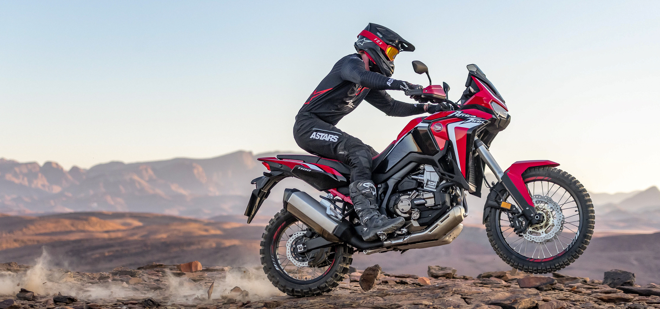 Wheelie, Honda Africa Twin Wallpaper, 2310x1080 Dual Screen Desktop