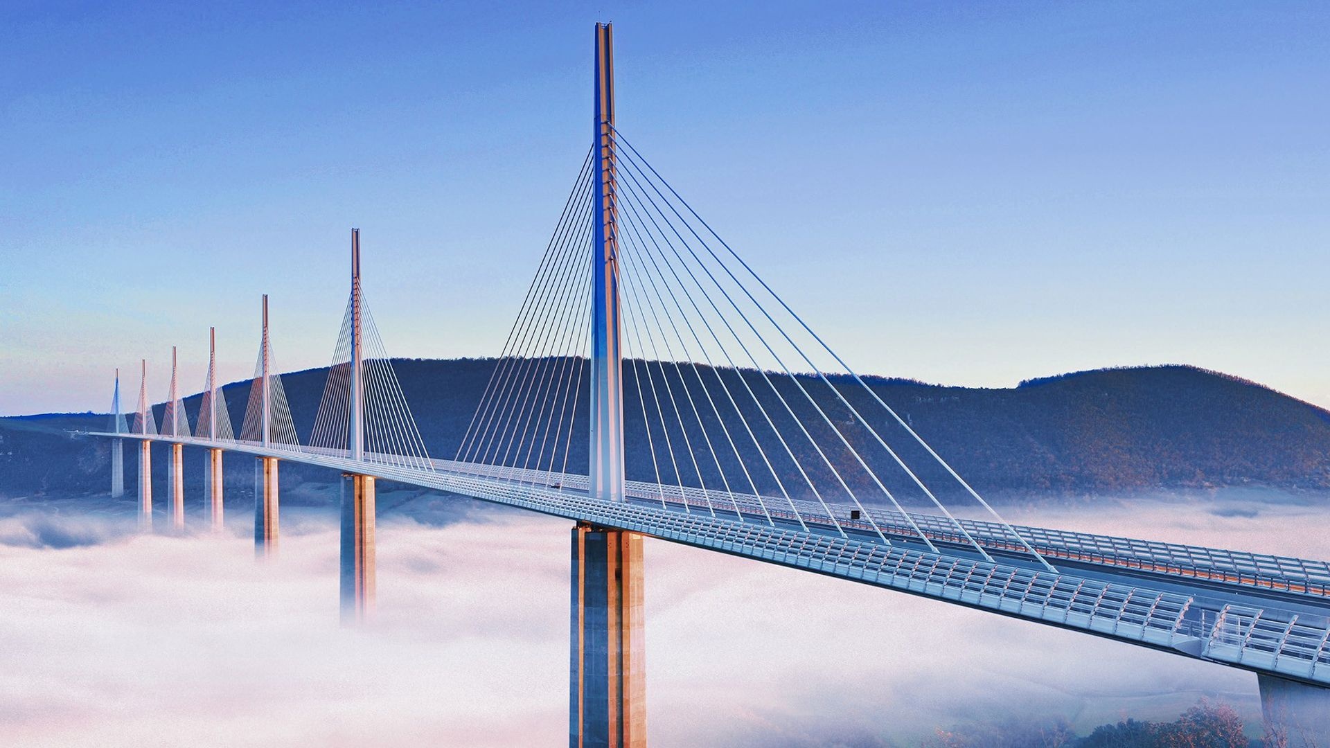 Millau Bridge, Normand Foster, France, Puentes Mundo, 1920x1080 Full HD Desktop