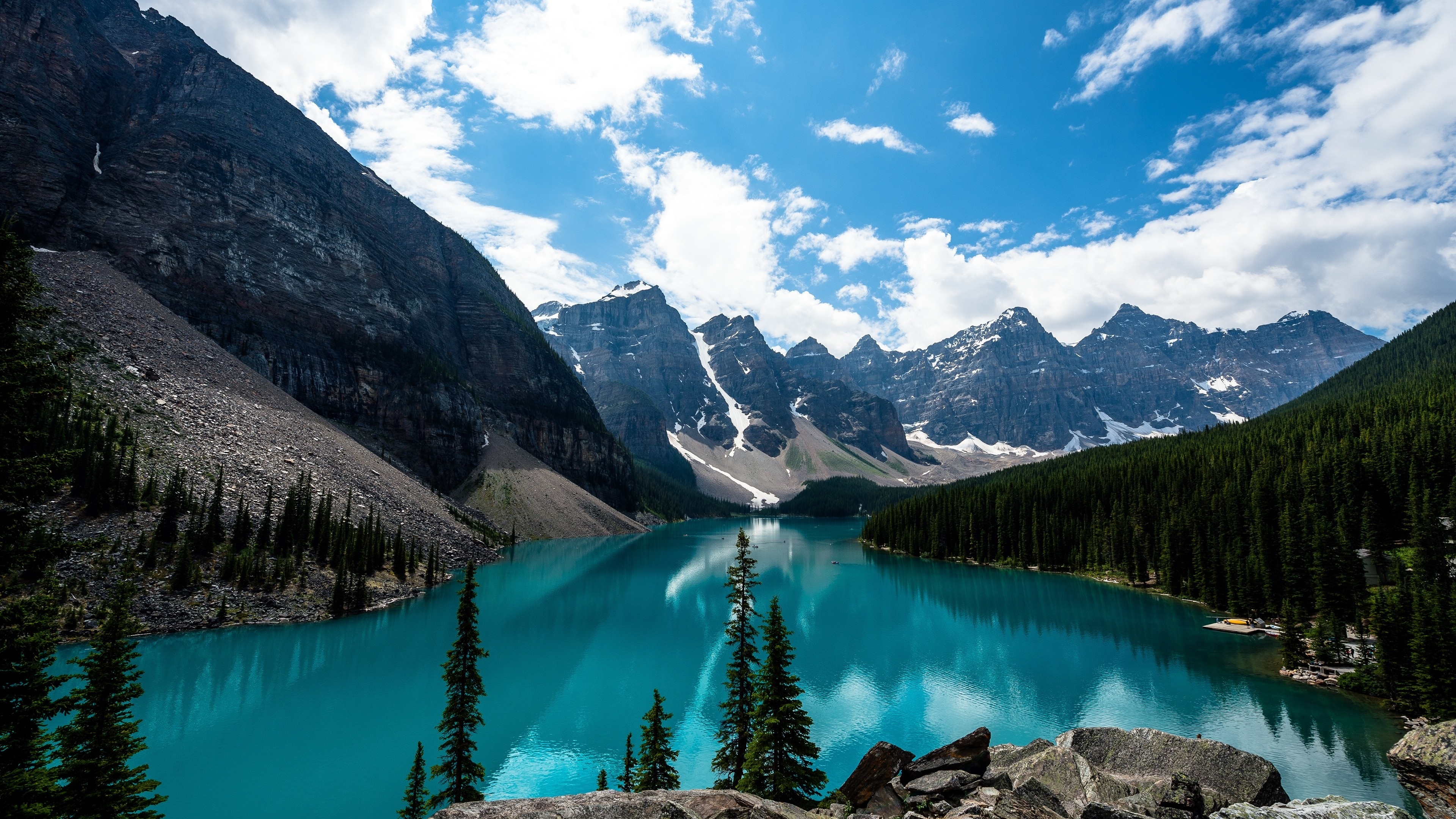 Canada travels, Lake Louise, Ultra HD wallpaper, Serene natural beauty, 3840x2160 4K Desktop