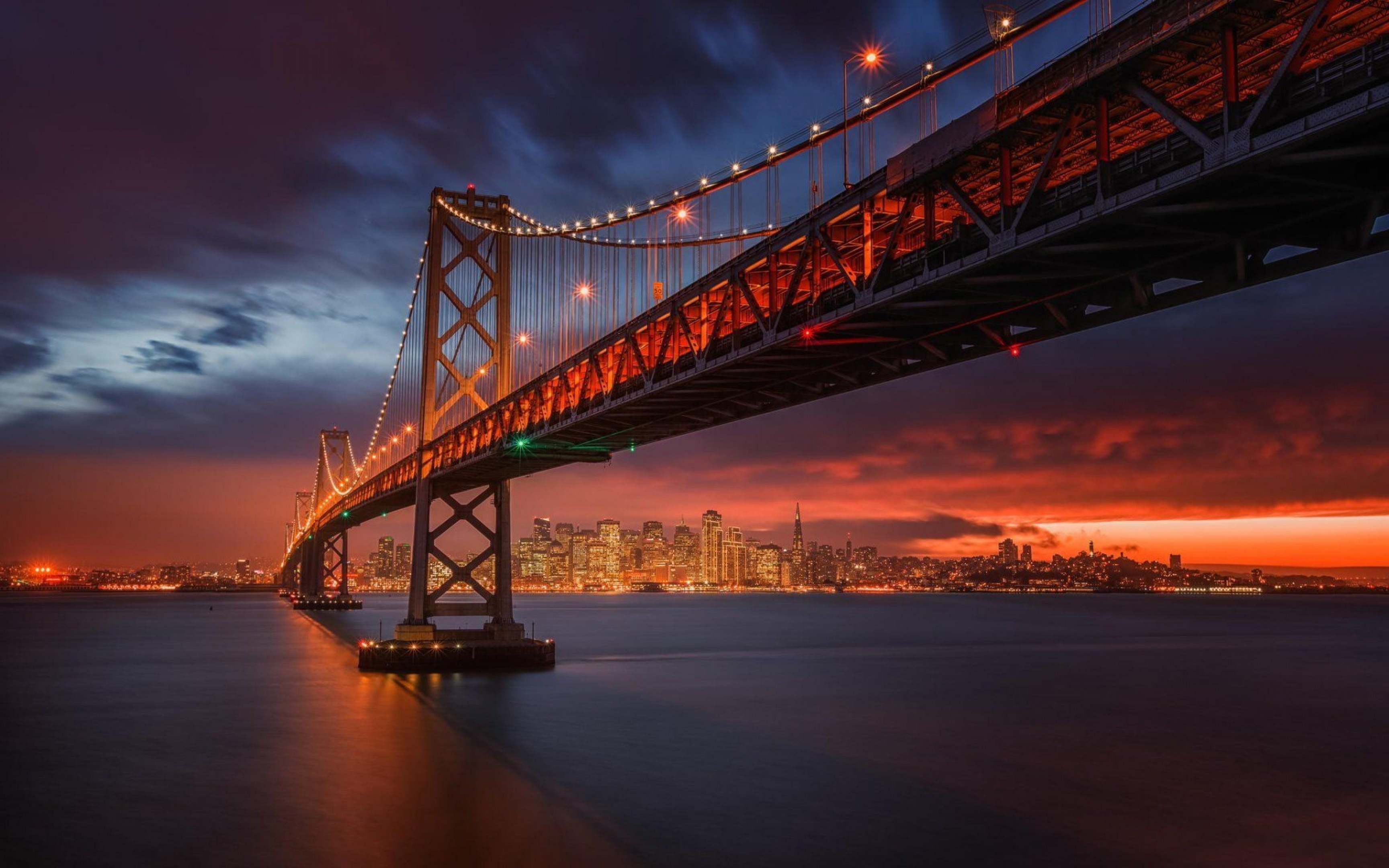 San Francisco, Travels, Bay bridge, California, 3460x2160 HD Desktop