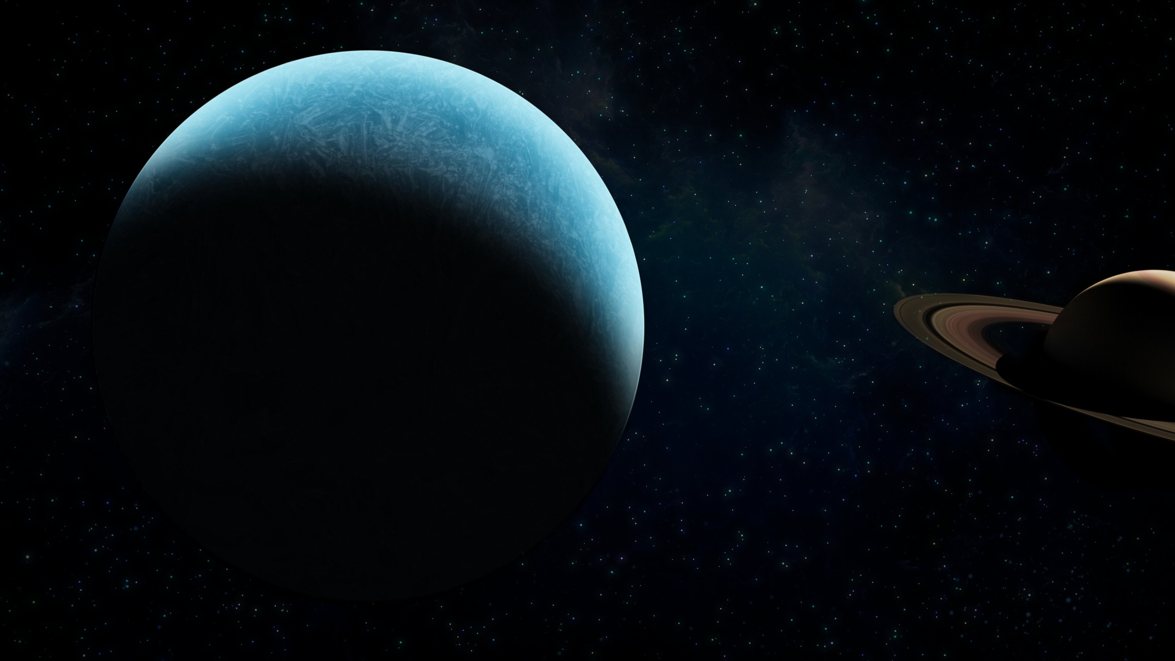 Uranus and Saturn, Uranus Wallpaper, 3840x2160 4K Desktop