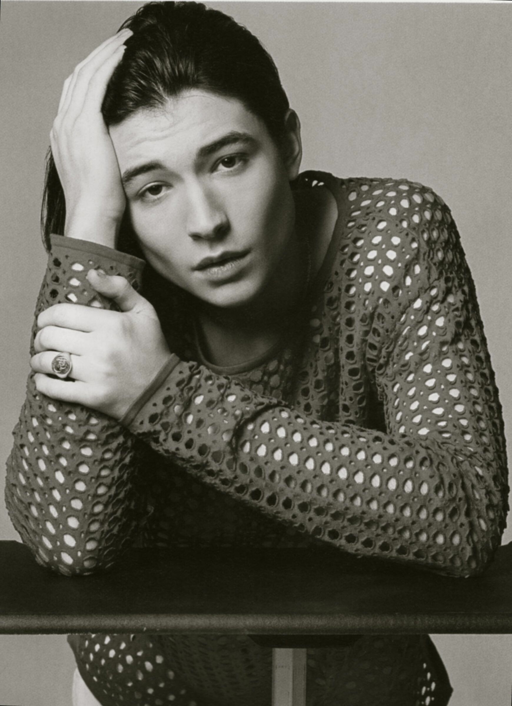 Ezra Miller, Captivating close-ups, Aesthetic portraits, Fine art photography, 1740x2400 HD Phone