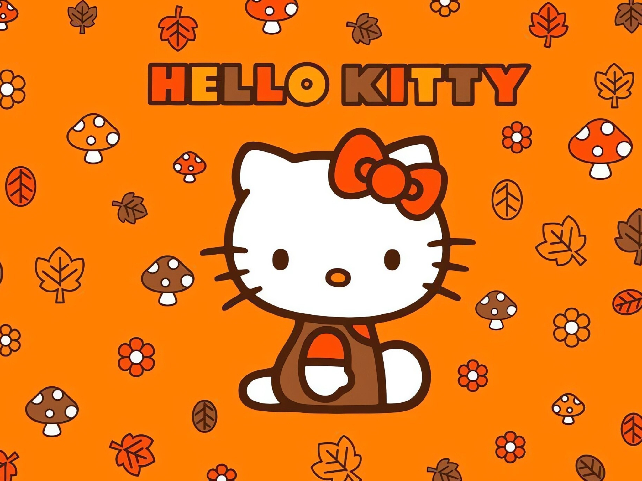 Poster, Hello Kitty Thanksgiving Wallpaper, 2050x1540 HD Desktop