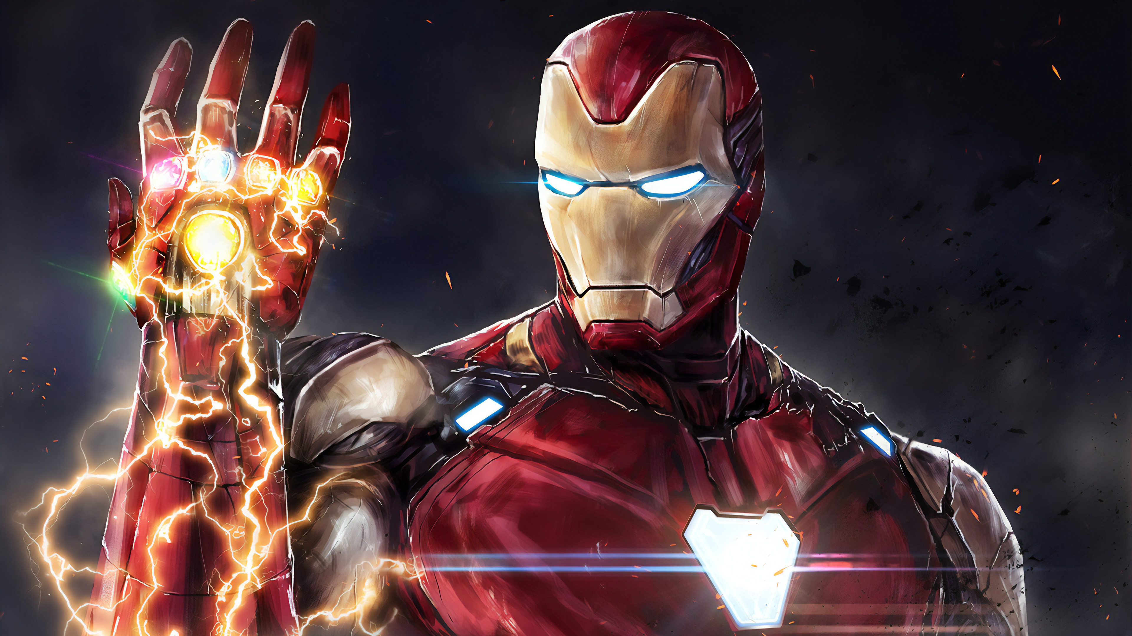 Nano Gauntlet, Iron Man Wallpaper, 3840x2160 4K Desktop