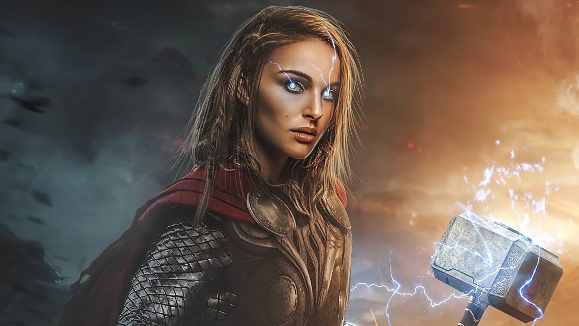 Natalie Portman, Thor: Love and Thunder, 4K Ultra HD, Wallpaper, 1920x1080 Full HD Desktop