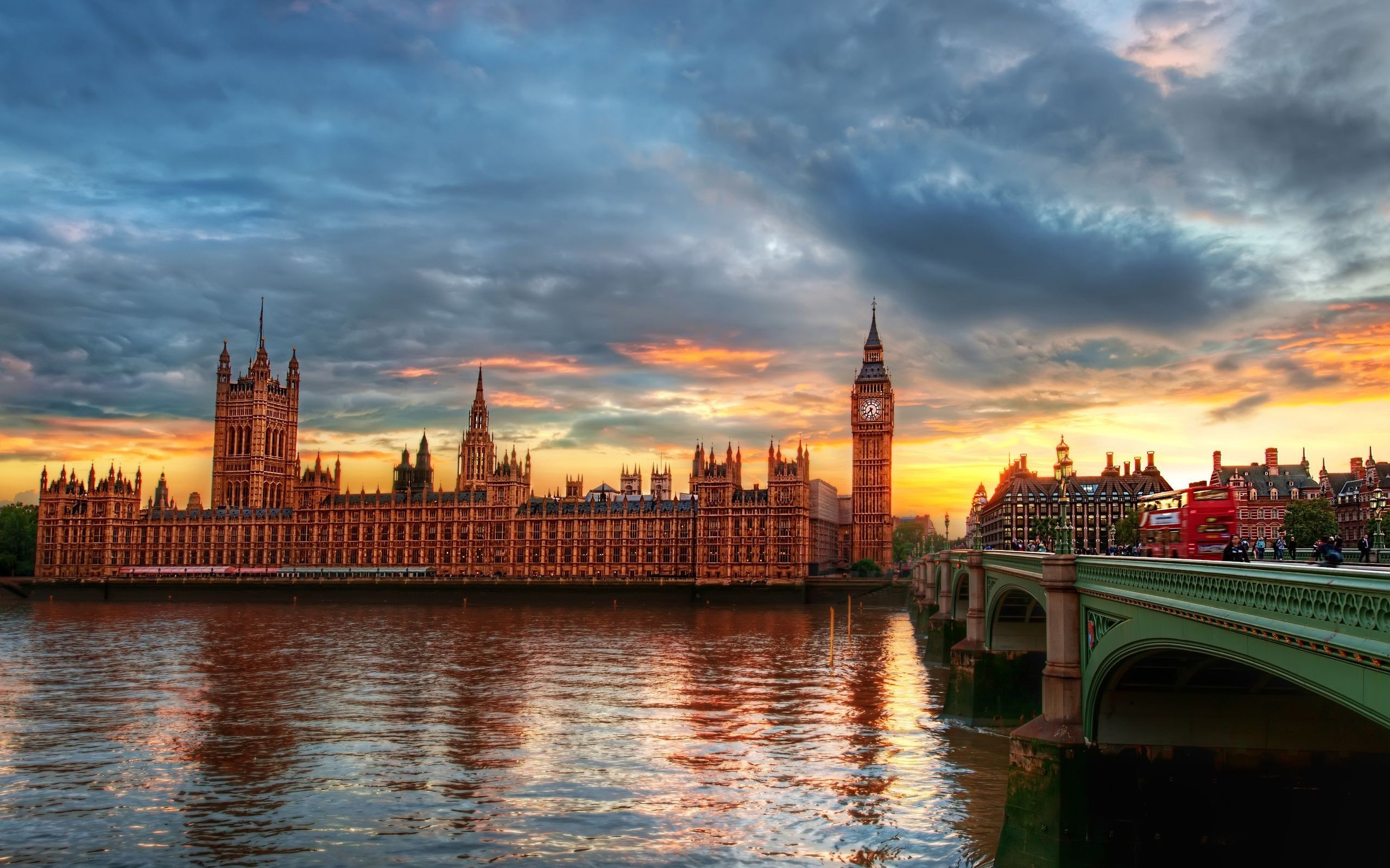 Westminster Bridge, England Wallpaper, 2560x1600 HD Desktop