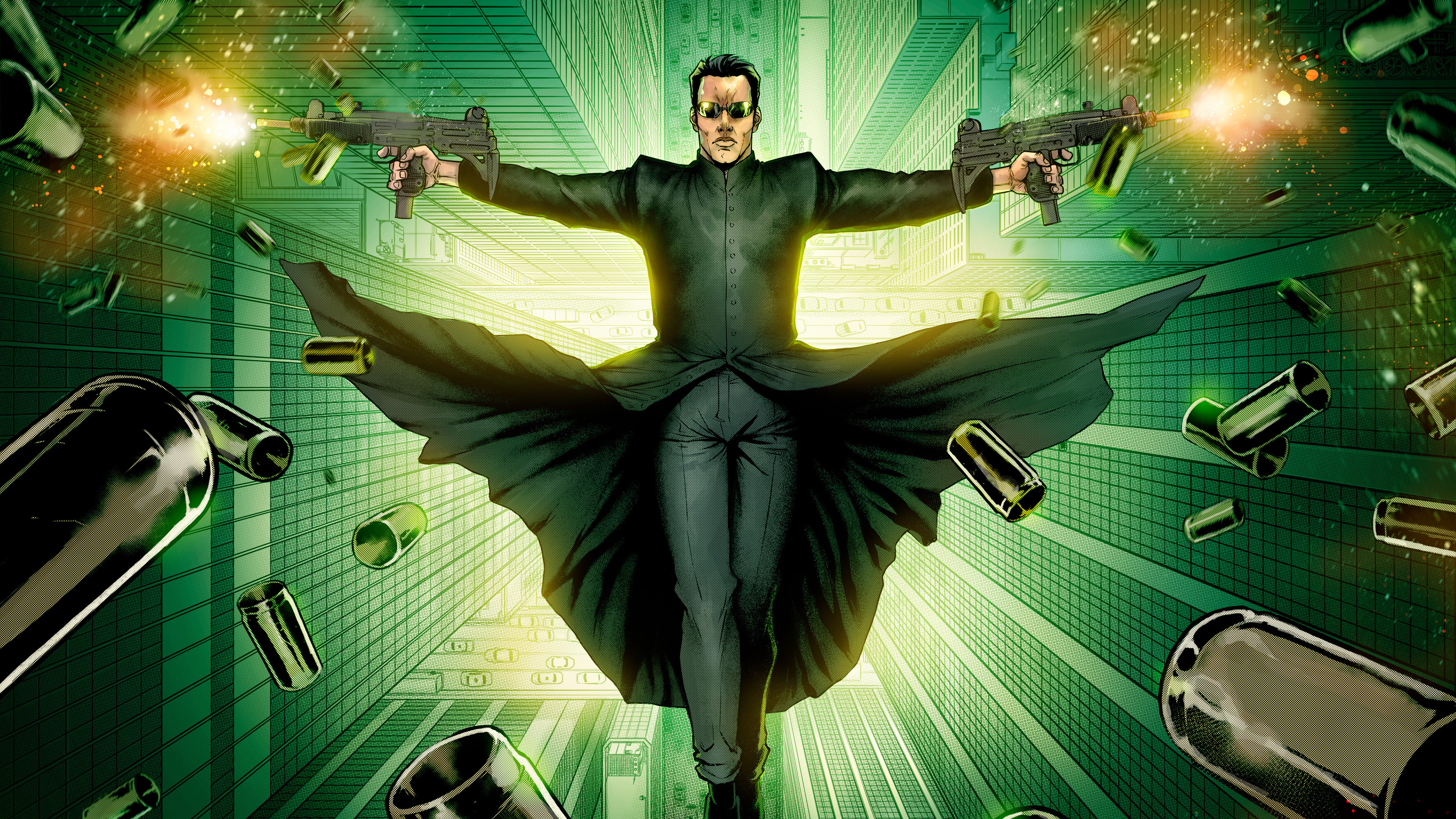 Film Art, Neo, The Matrix wallpapers, 3840x2160 4K Desktop