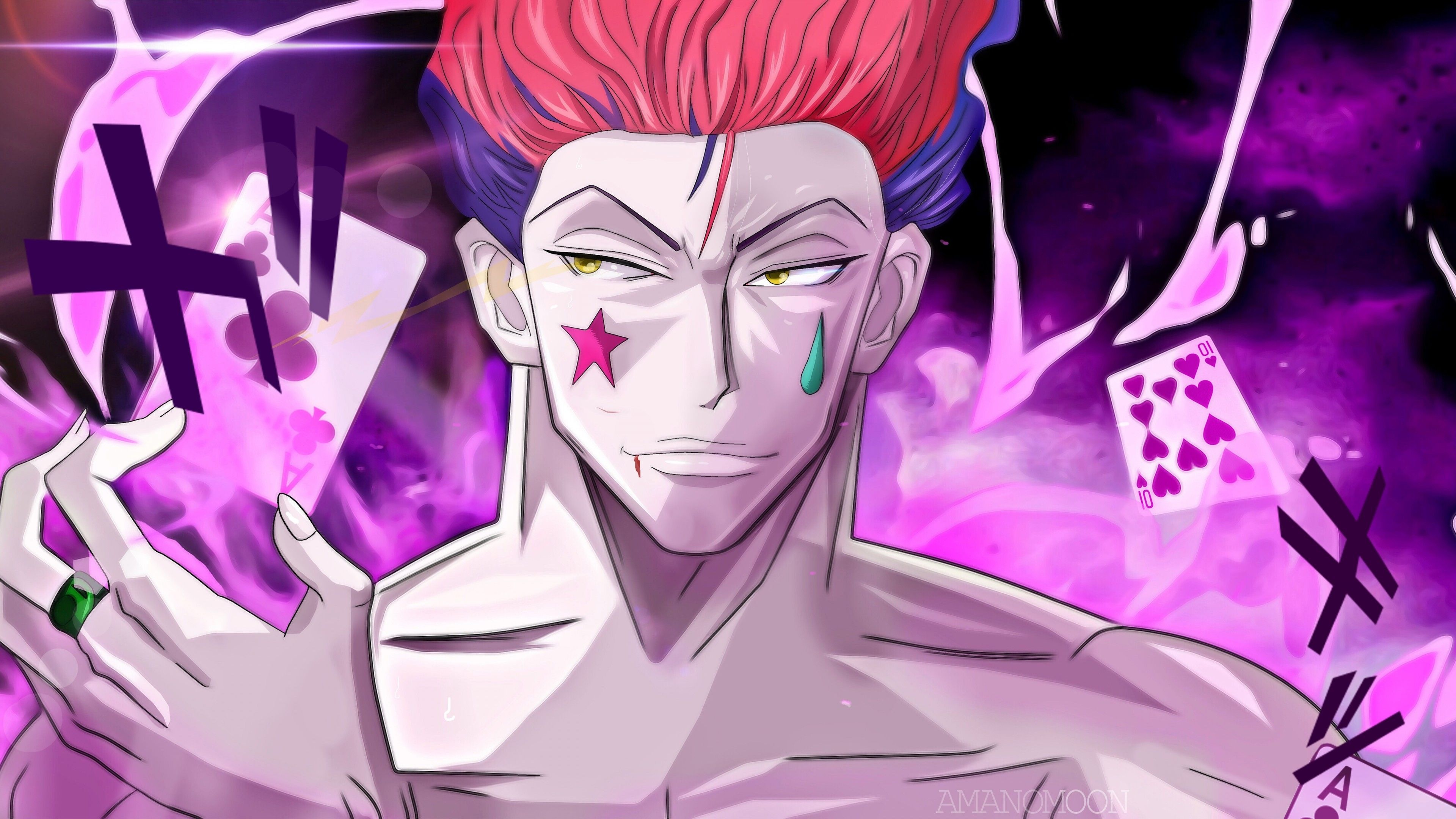 Hisoka, Hunter x Hunter, Desktop wallpapers, Captivating, 3840x2160 4K Desktop