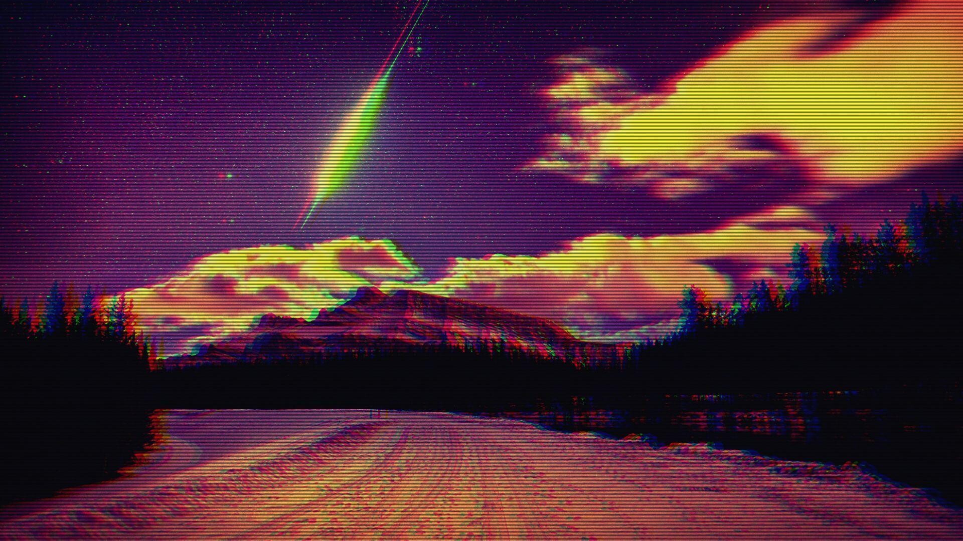 Glitch wallpapers, Digital anomalies, Distorted visuals, Cyberpunk vibes, 1920x1080 Full HD Desktop