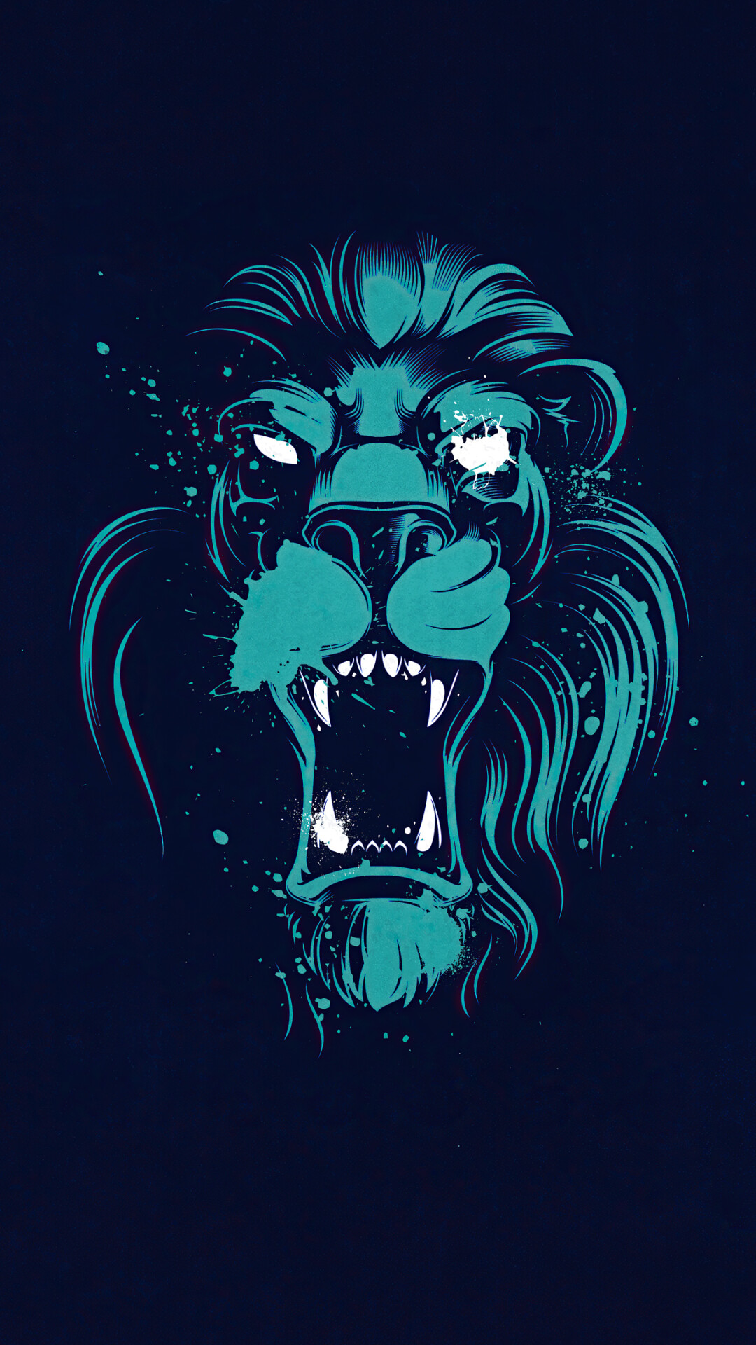 Roaring lion, Powerful vocalization, Fierce expression, Mighty beast, 1080x1920 Full HD Phone