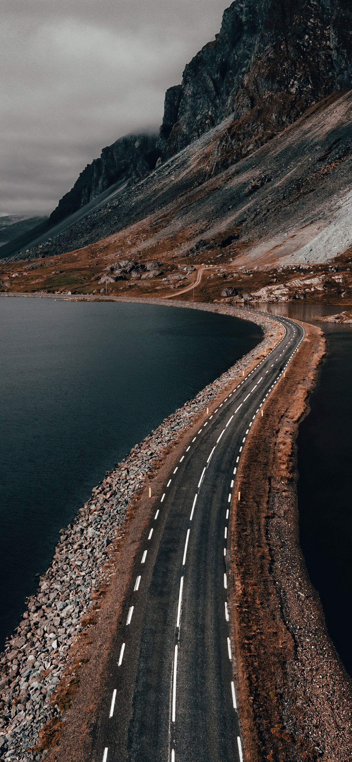 The Atlantic Road, Norway Wallpaper, 1130x2440 HD Phone