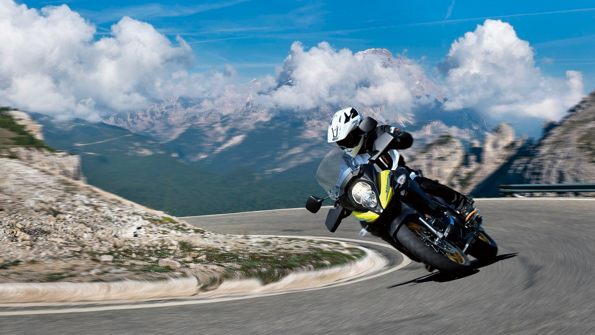 Suzuki V-Strom 650, Euro 5 standard, Motorcycle and travel, Adventurous spirit, 1920x1080 Full HD Desktop