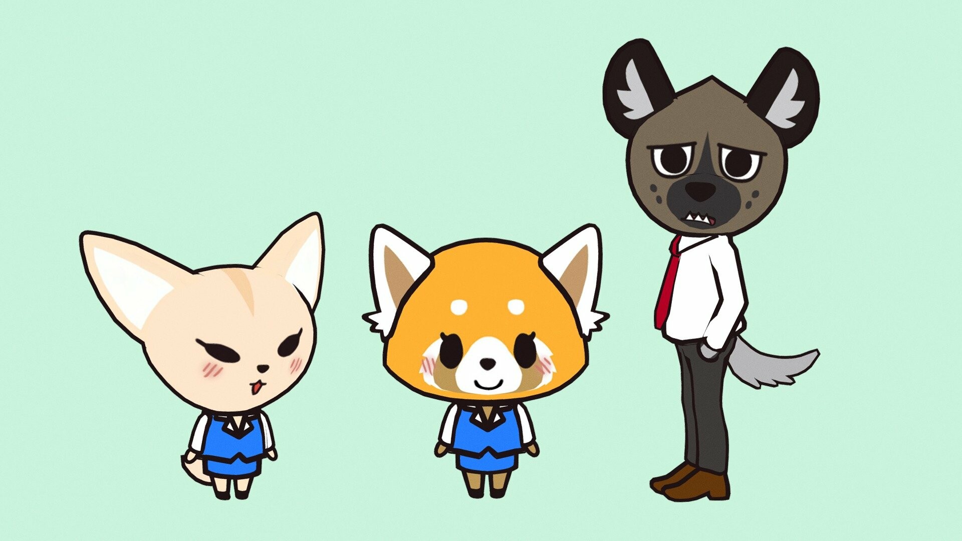 Aggretsuko, Live wallpaper, Dynamic animation, Eye-catching visuals, 1920x1080 Full HD Desktop